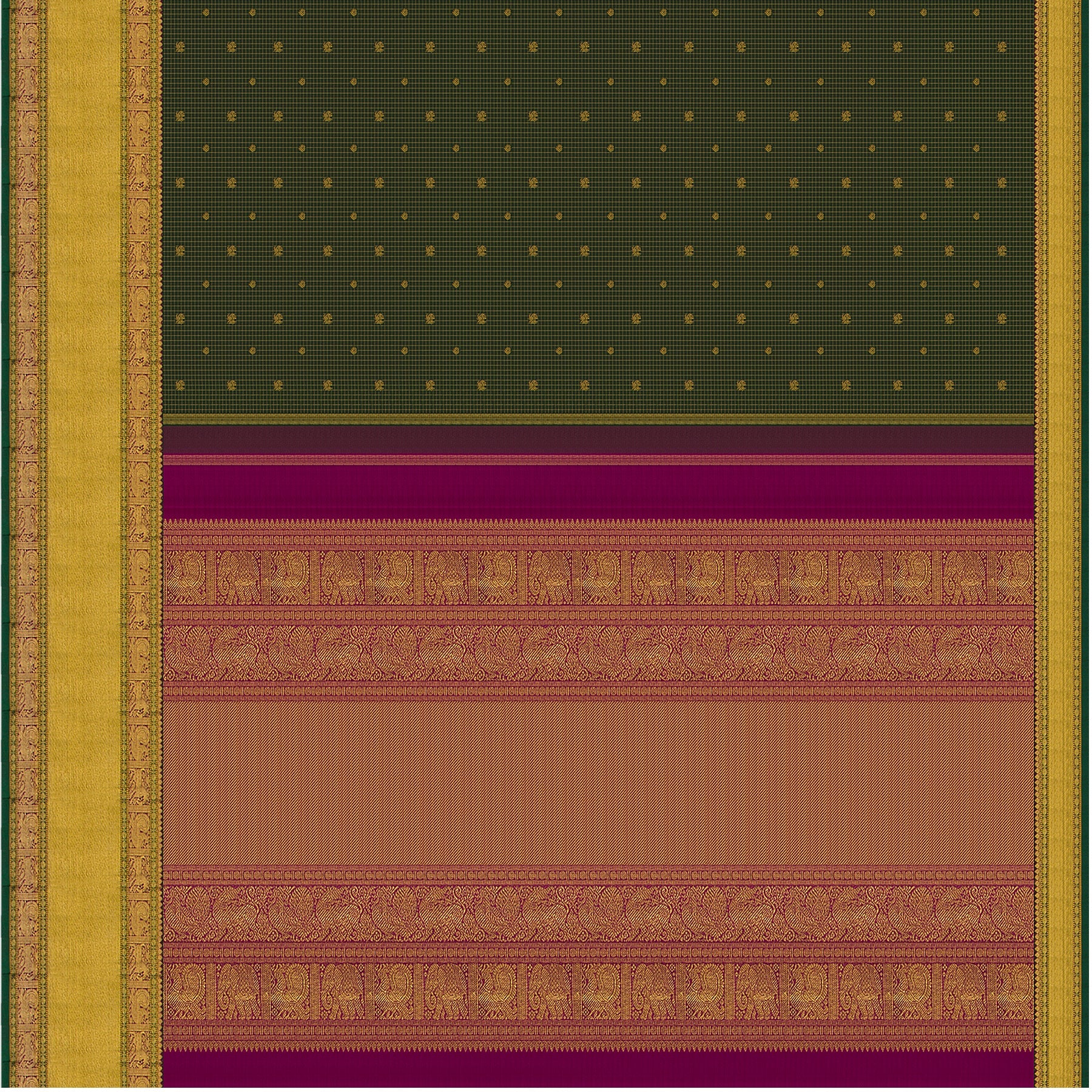 Kanakavalli Kanjivaram Silk Sari 23-110-HS001-09959 - Full View
