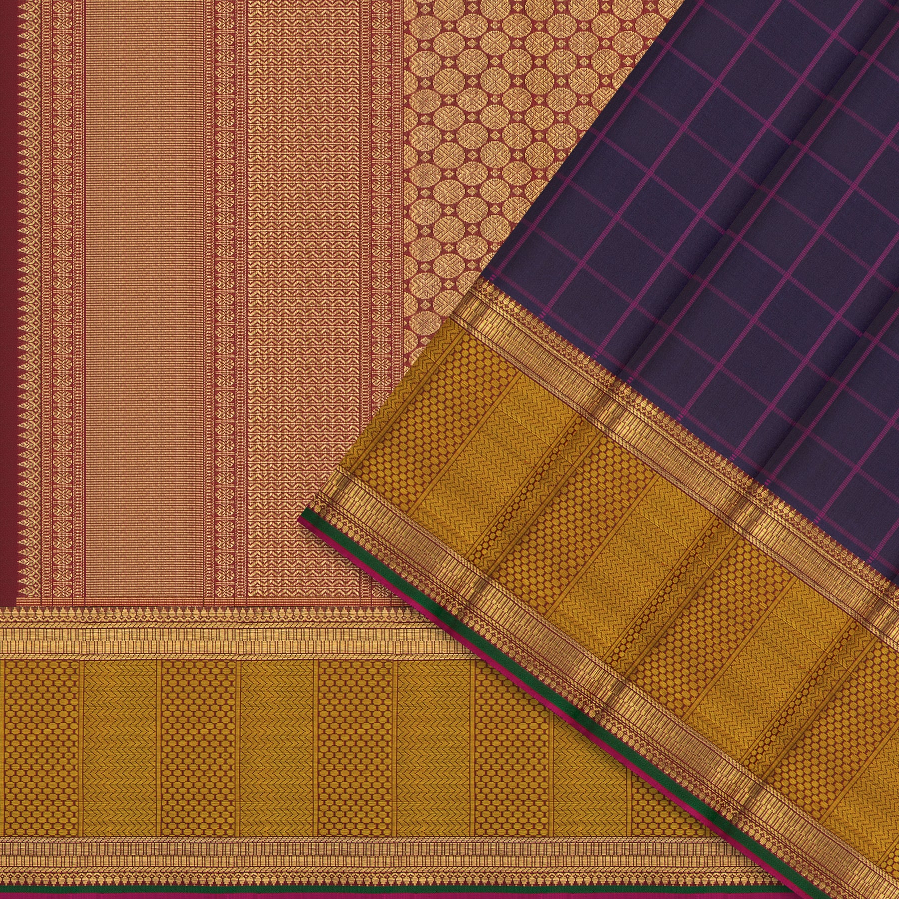 Kanakavalli Kanjivaram Silk Sari 23-110-HS001-09962 - Cover View