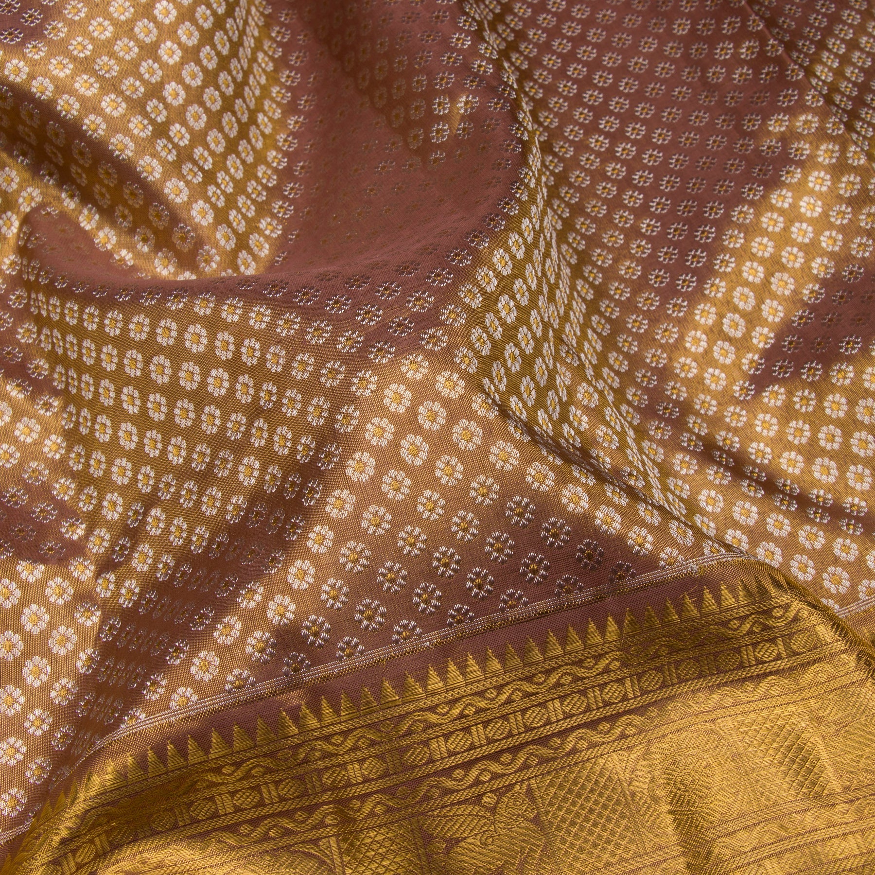 Kanakavalli Kanjivaram Silk Sari 23-110-HS001-09991 - Fabric View