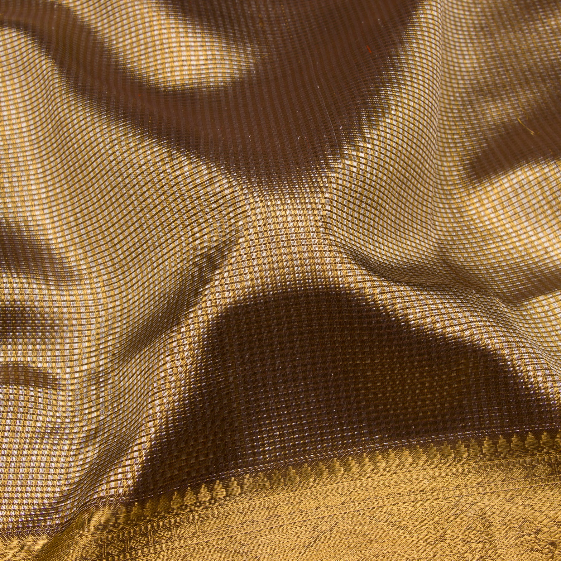 Kanakavalli Kanjivaram Silk Sari 23-110-HS001-09992 - Fabric View