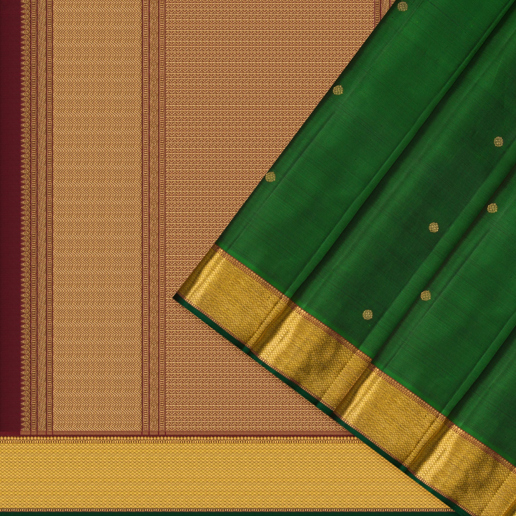 Kanakavalli Kanjivaram Silk Sari 23-110-HS001-10366 - Cover View