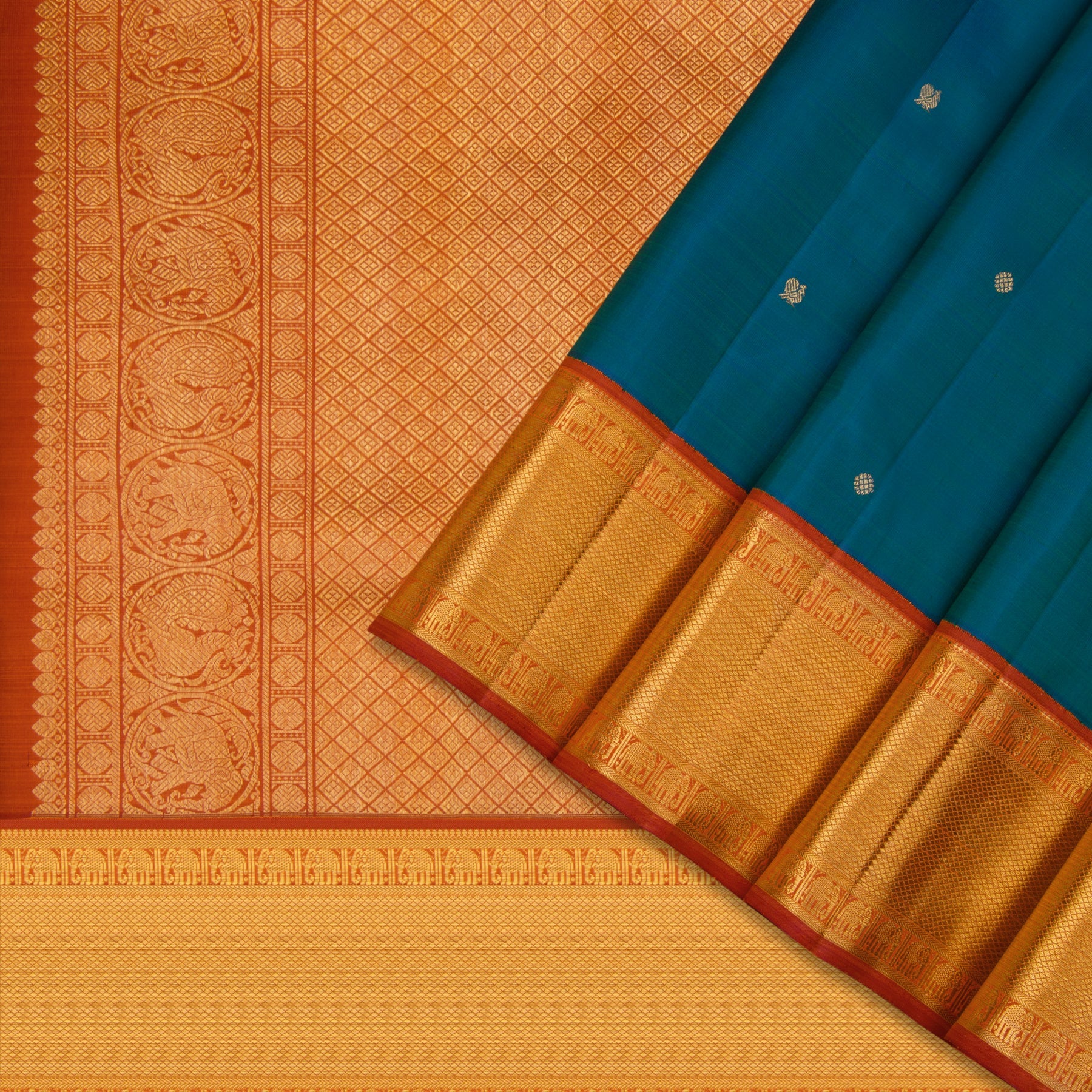 Kanakavalli Kanjivaram Silk Sari 23-110-HS001-10377 - Cover View
