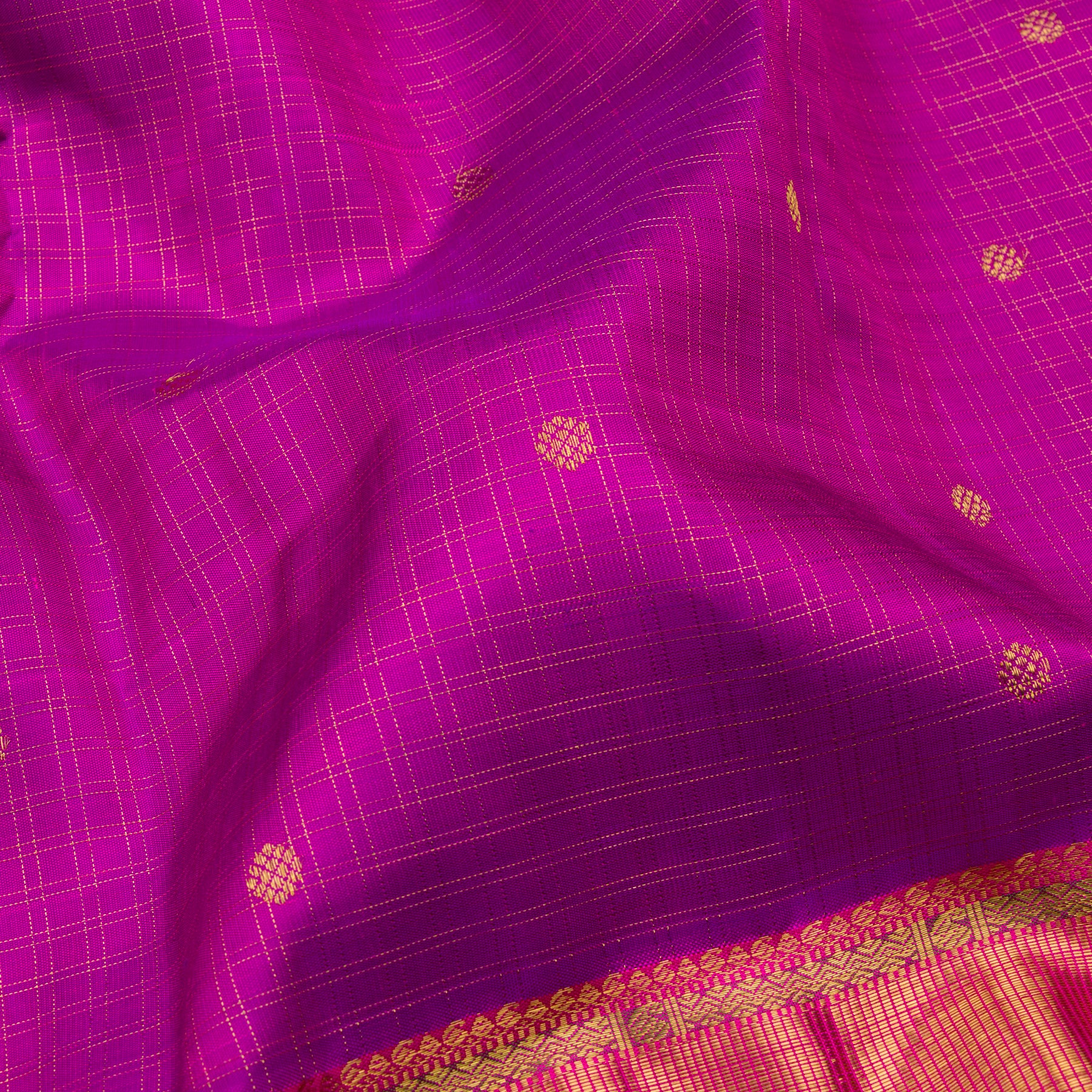 Kanakavalli Kanjivaram Silk Sari 23-110-HS001-10379 - Fabric View