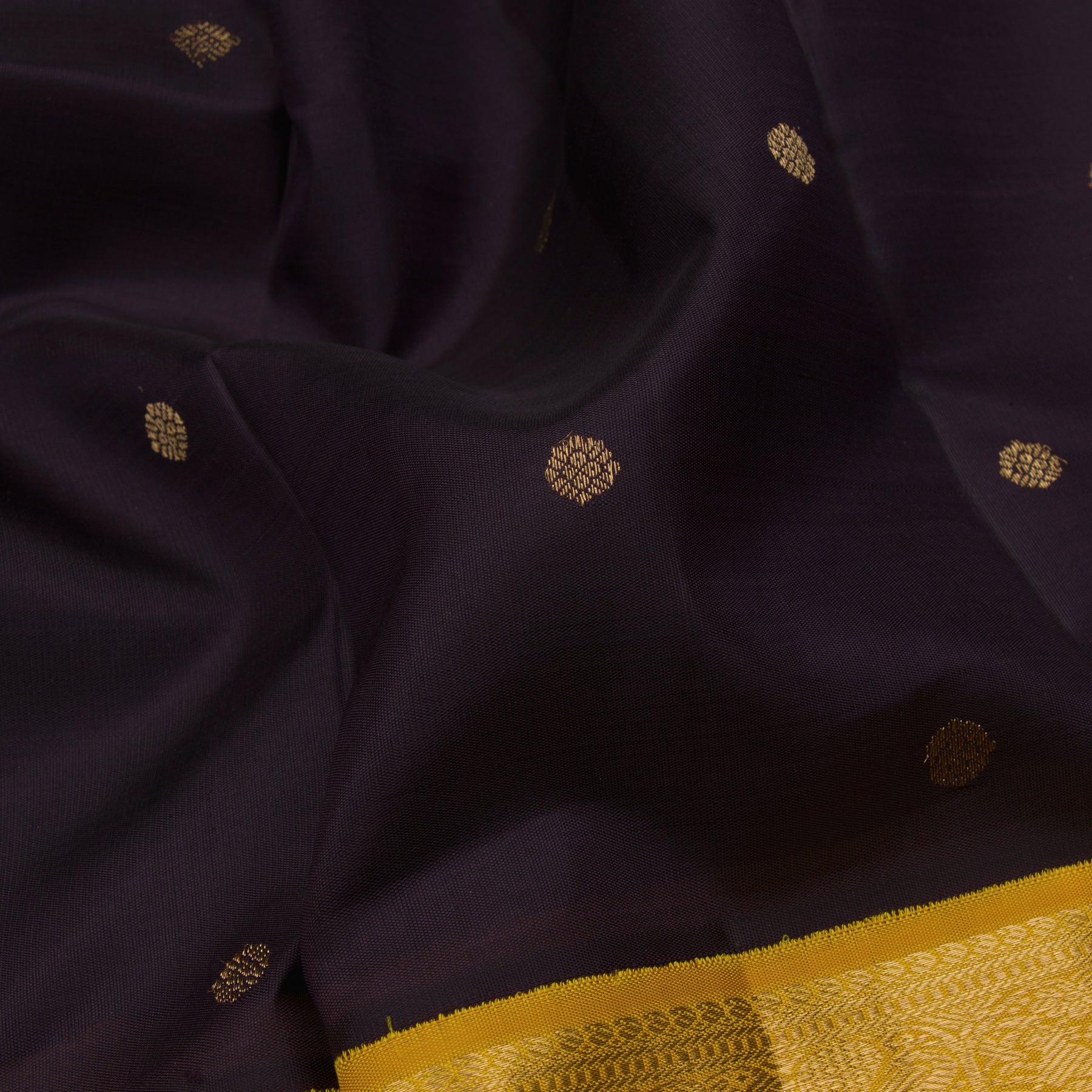 Kanakavalli Kanjivaram Silk Sari 23-110-HS001-10384 - Fabric View