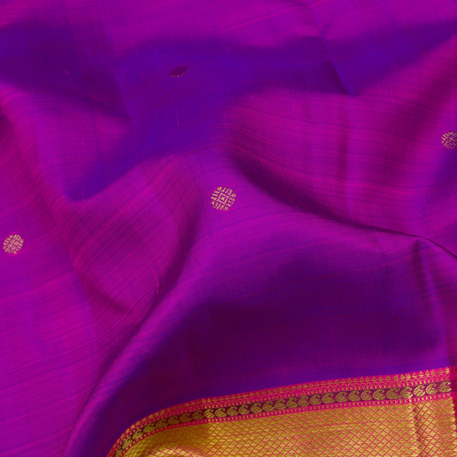 Kanakavalli Kanjivaram Silk Sari 23-110-HS001-10393 - Fabric View