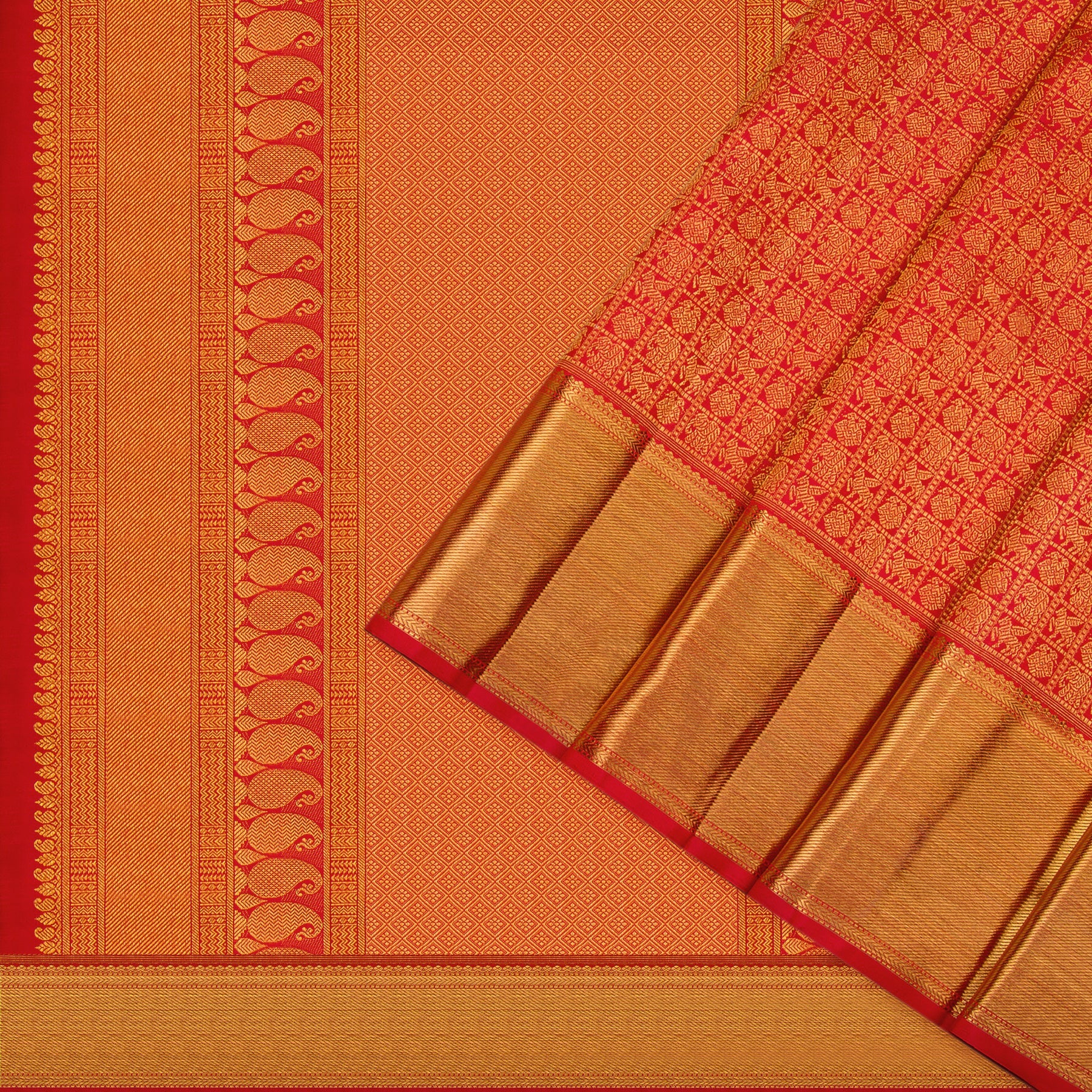 Kanakavalli Kanjivaram Silk Sari 23-110-HS001-10396 - Cover View