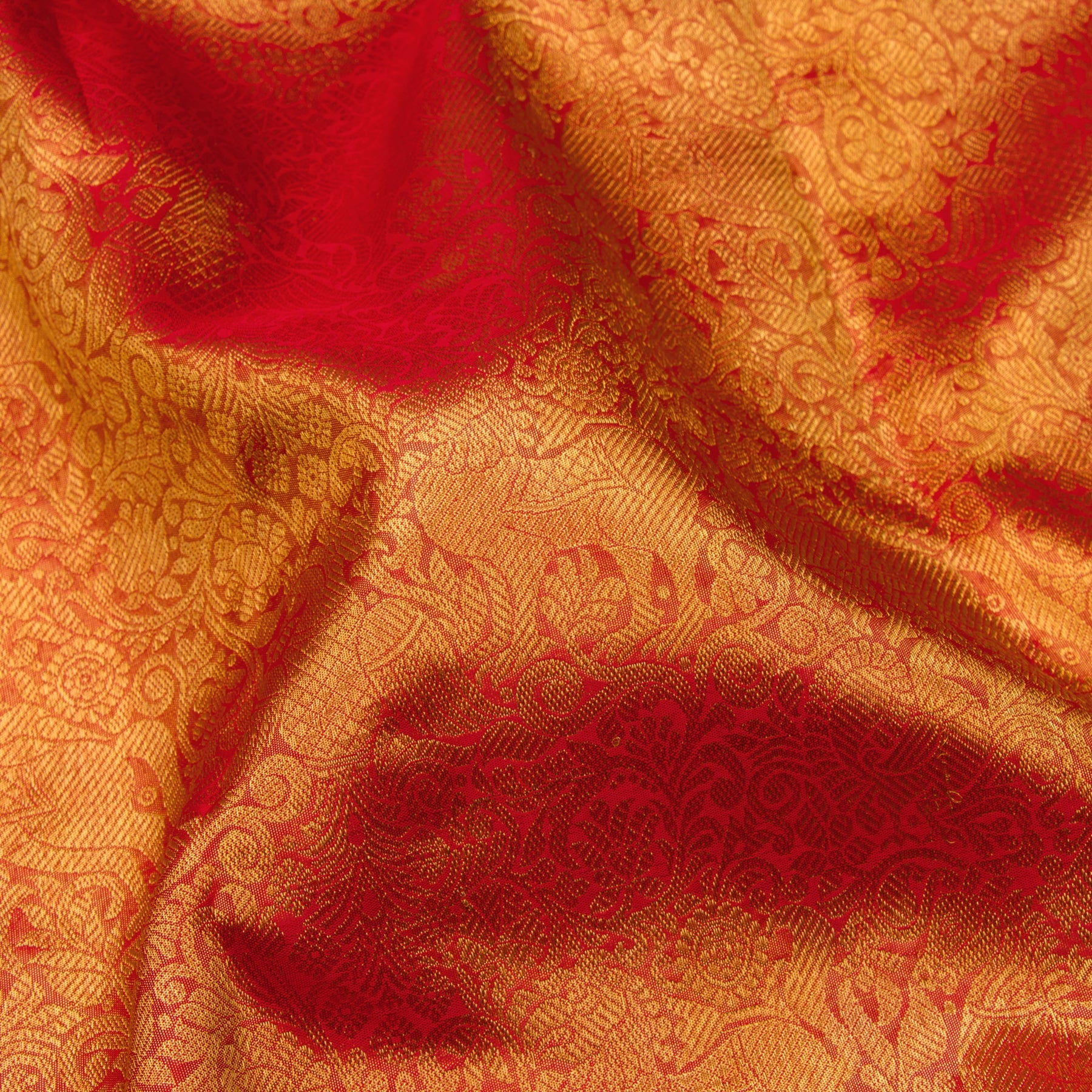Kanakavalli Kanjivaram Silk Sari 23-110-HS001-10426 - Fabric View