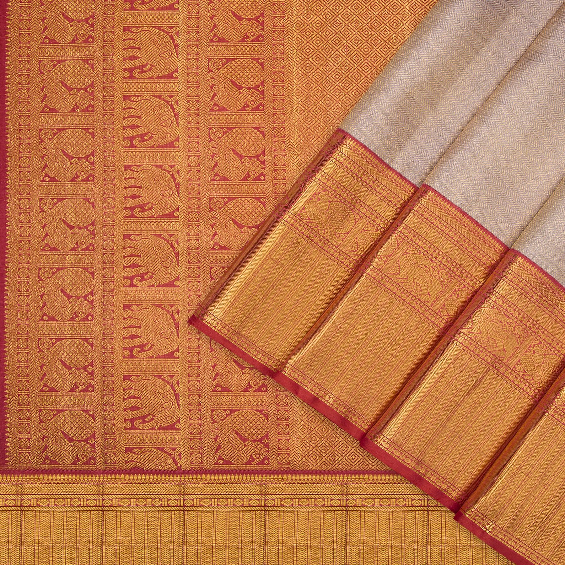 Kanakavalli Kanjivaram Silk Sari 23-110-HS001-10432 - Cover View