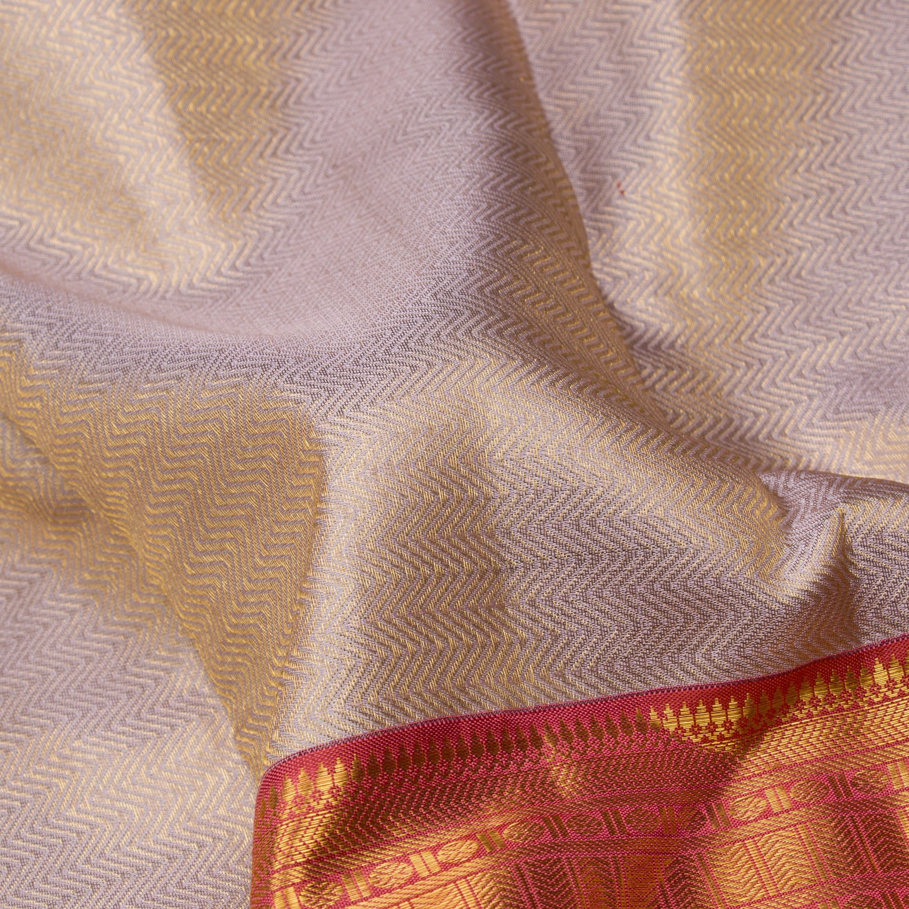 Kanakavalli Kanjivaram Silk Sari 23-110-HS001-10432 - Fabric View