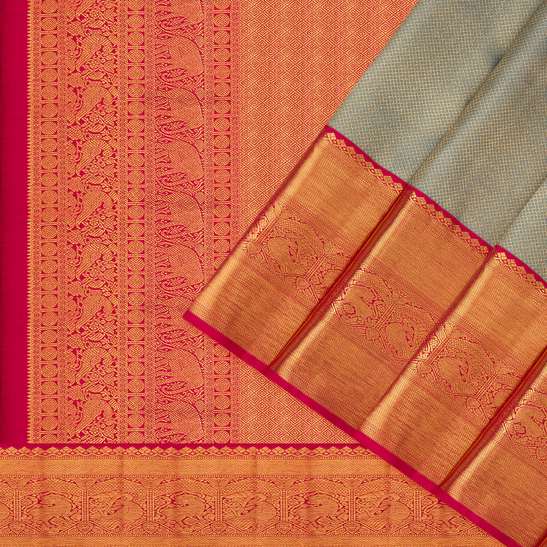 Kanakavalli Kanjivaram Silk Sari 23-110-HS001-10441 - Cover View