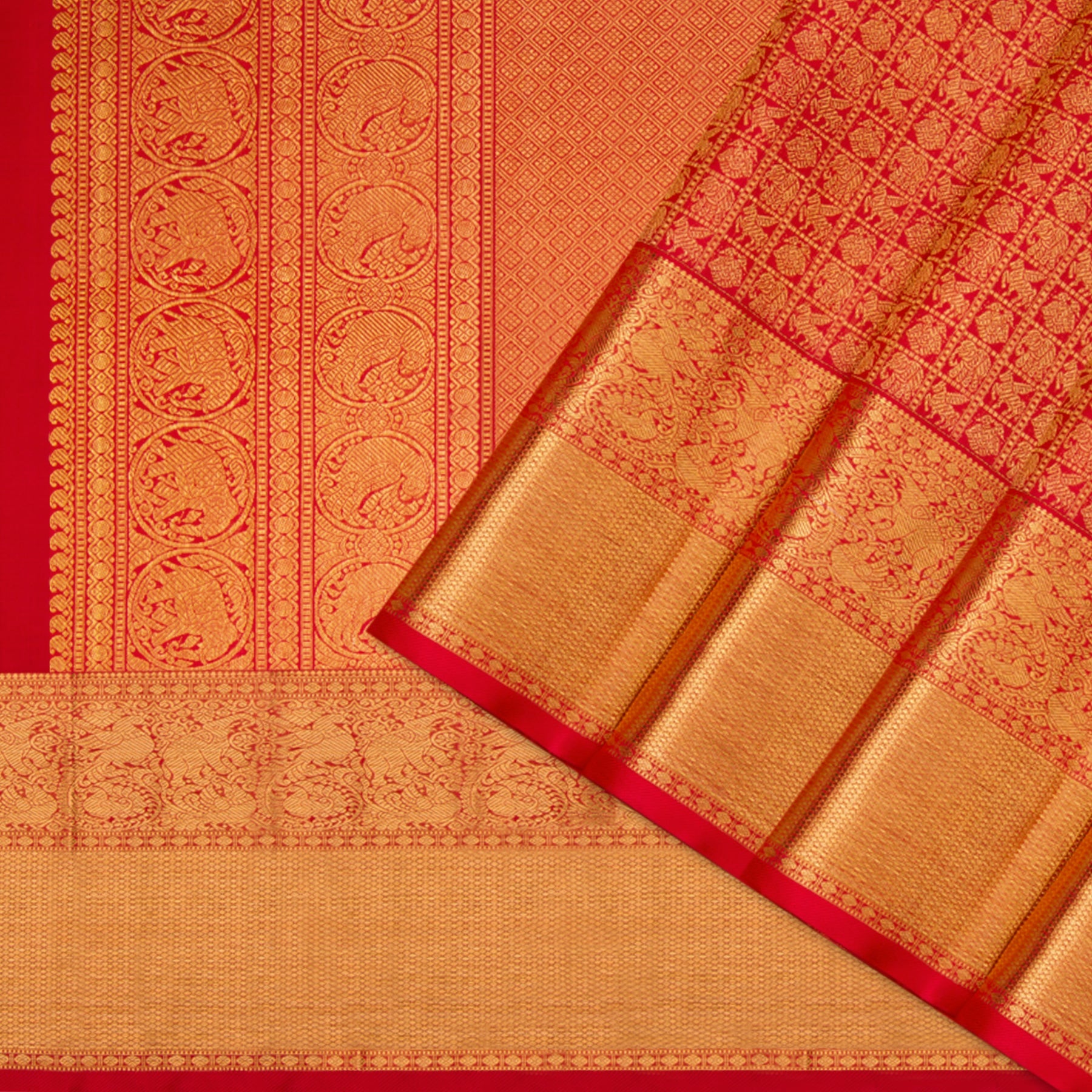 Kanakavalli Kanjivaram Silk Sari 23-110-HS001-10449 - Cover View