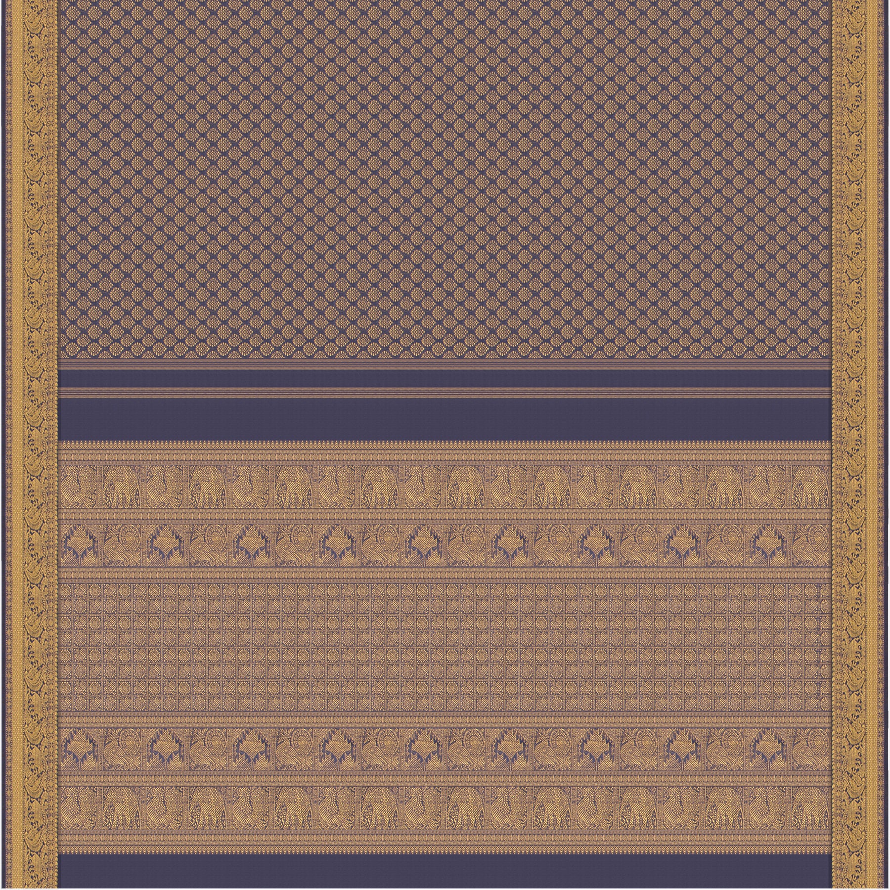 Kanakavalli Kanjivaram Silk Sari 23-110-HS001-11469 - Full View