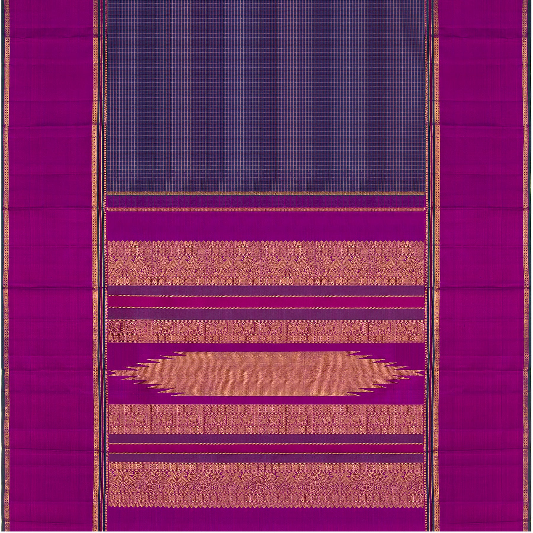 Kanakavalli Kanjivaram Silk Sari 23-110-HS001-11487 - Full View