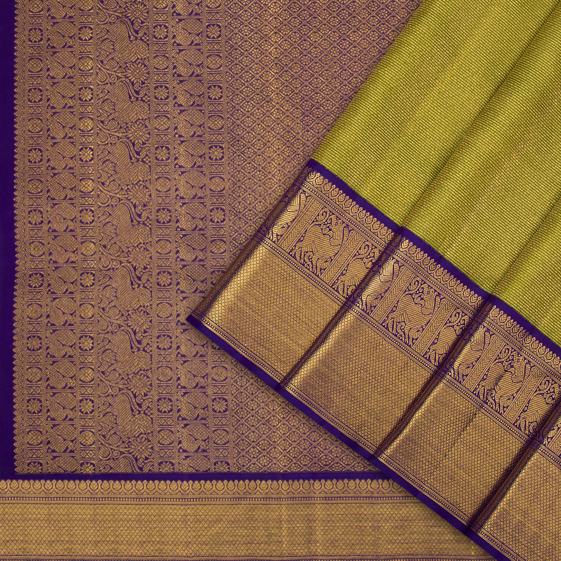 Kanakavalli Kanjivaram Silk Sari 23-110-HS001-11504 - Cover View