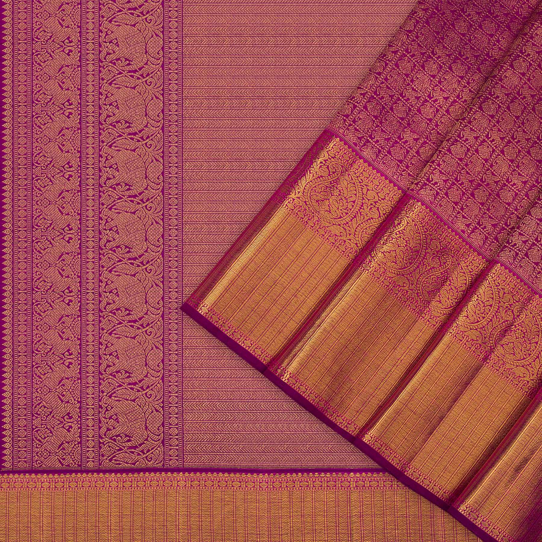 Kanakavalli Kanjivaram Silk Sari 23-110-HS001-11591 - Cover View