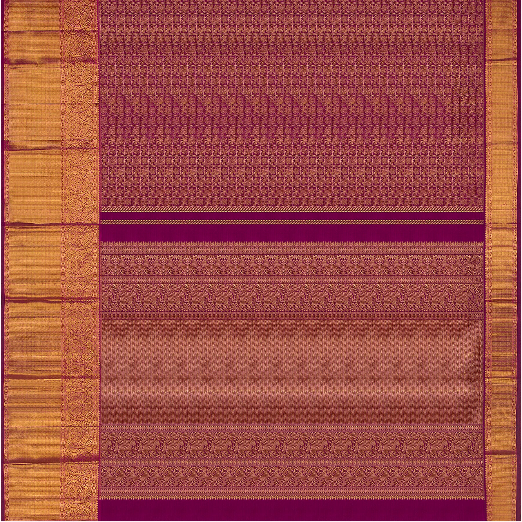 Kanakavalli Kanjivaram Silk Sari 23-110-HS001-11591 - Full View