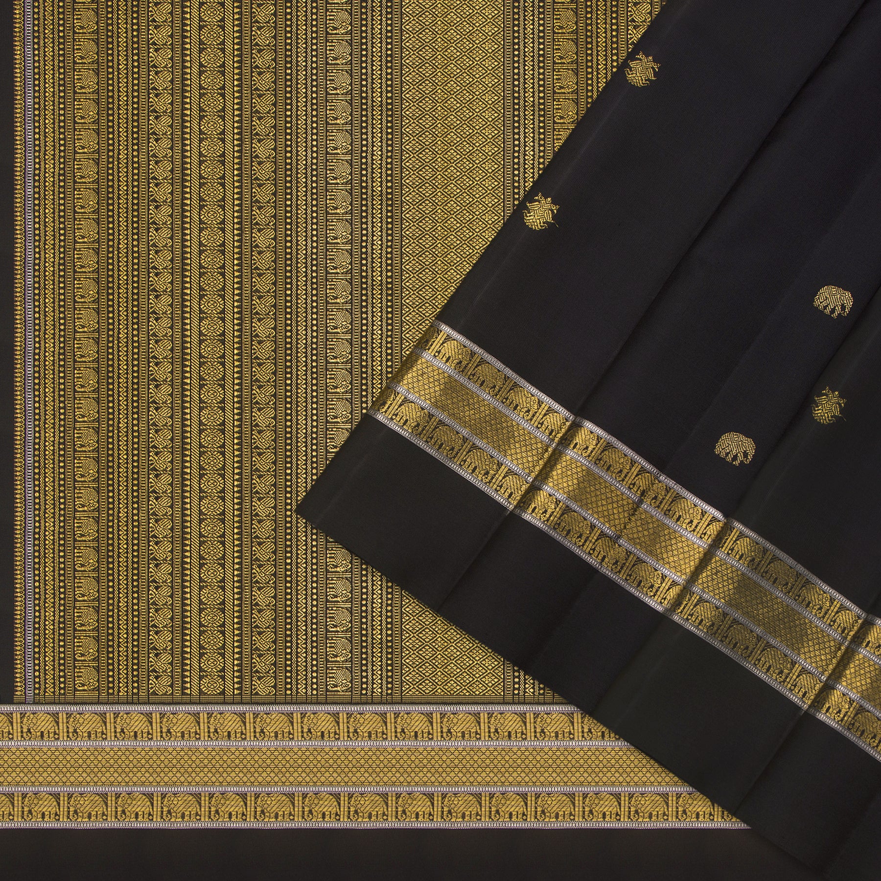 Kanakavalli Kanjivaram Silk Sari 23-110-HS001-11672 - Cover View