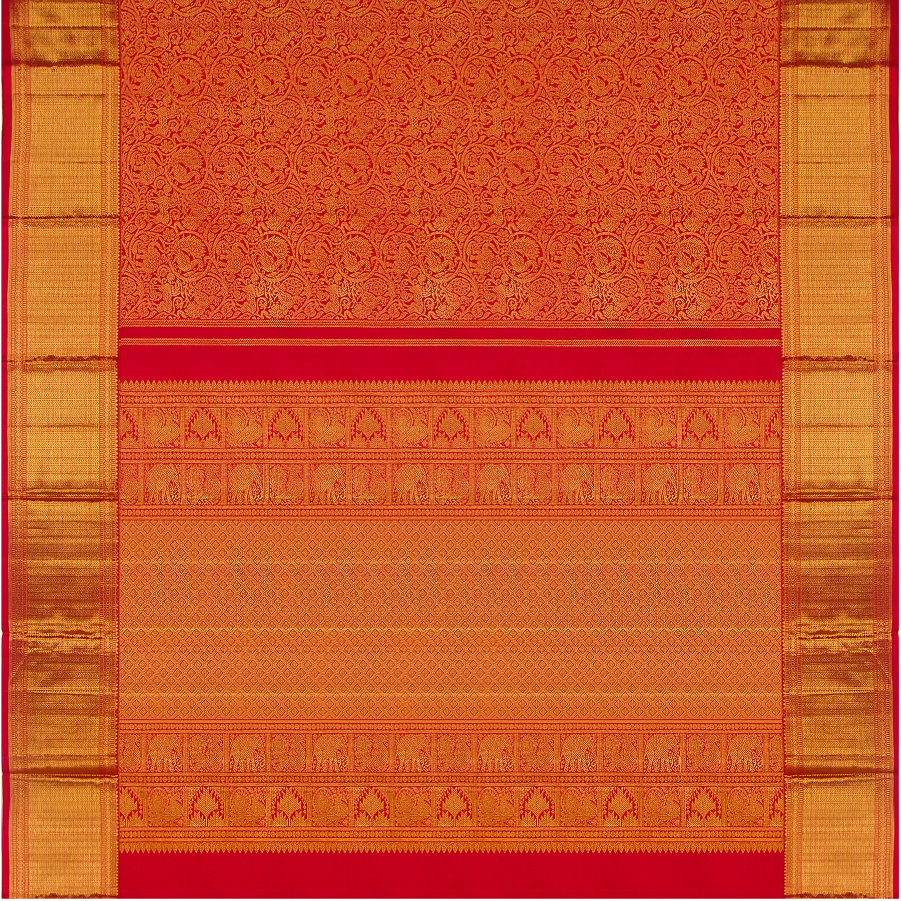Kanakavalli Kanjivaram Silk Sari 23-110-HS001-11757 - Full View