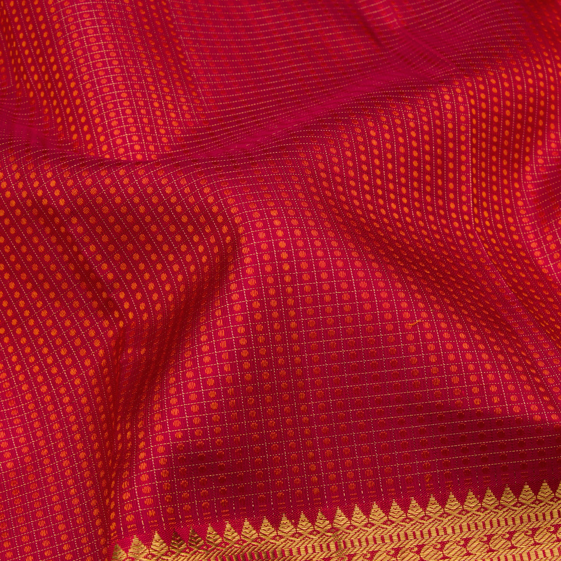 Kanakavalli Kanjivaram Silk Sari 23-110-HS001-12222 - Fabric View