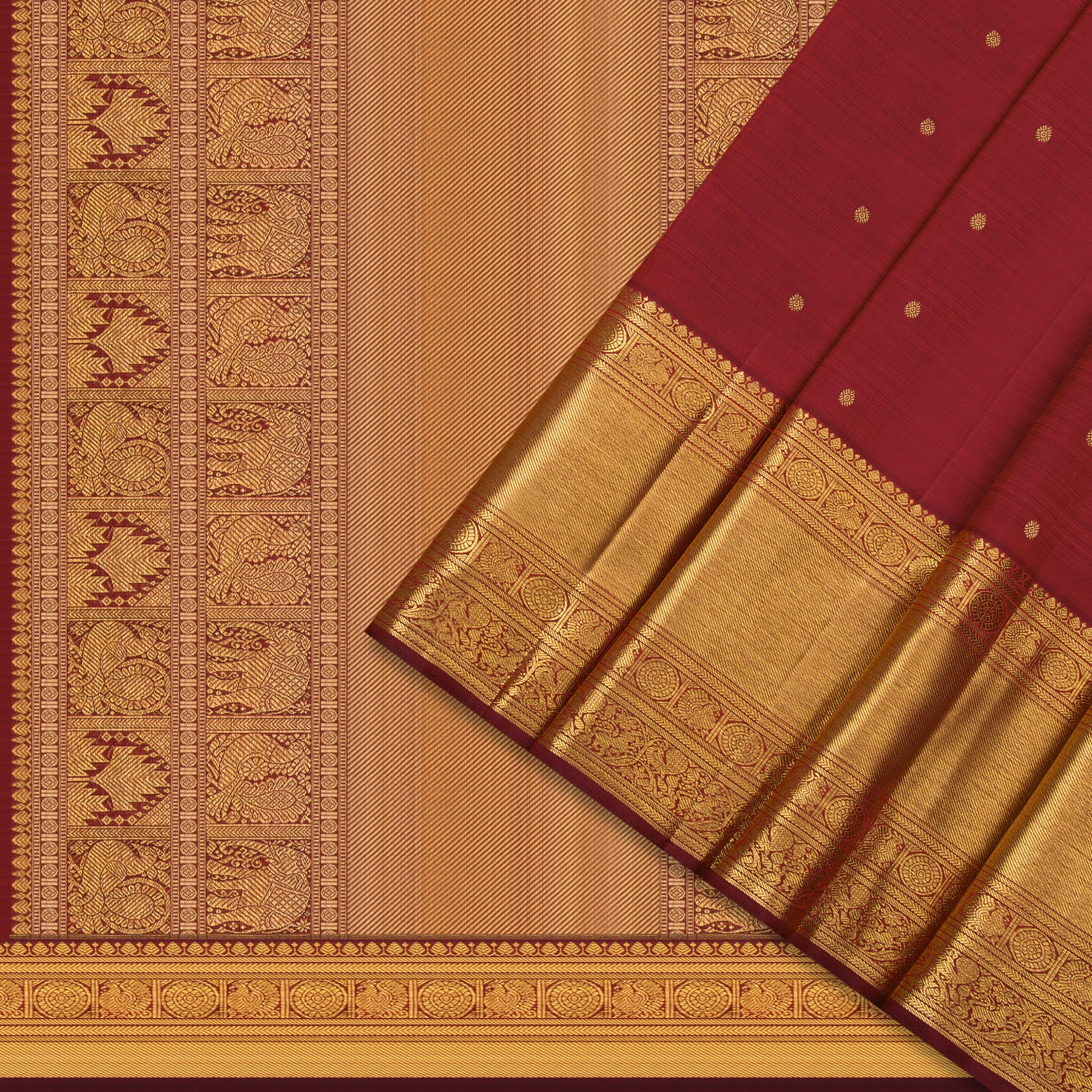 Kanakavalli Kanjivaram Silk Sari 23-110-HS001-12253 - Cover View