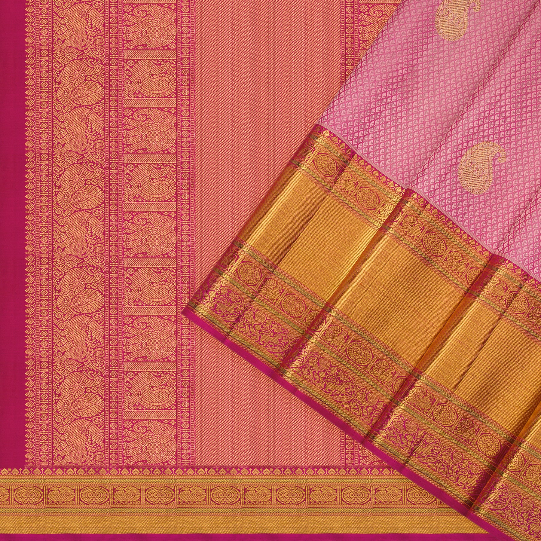 Kanakavalli Kanjivaram Silk Sari 23-110-HS001-12254 - Cover View