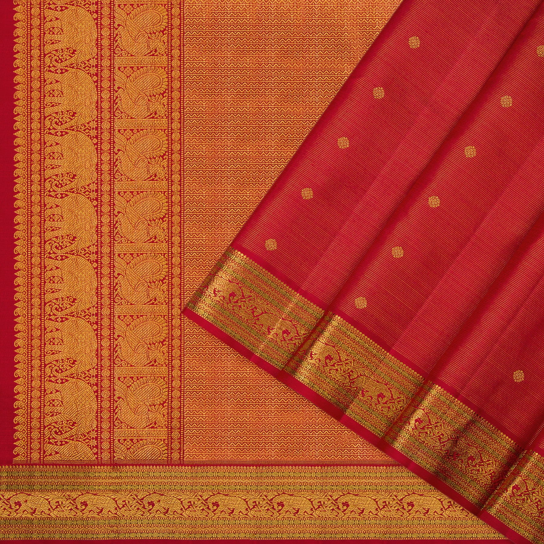 Kanakavalli Kanjivaram Silk Sari 23-110-HS001-12261 - Cover View