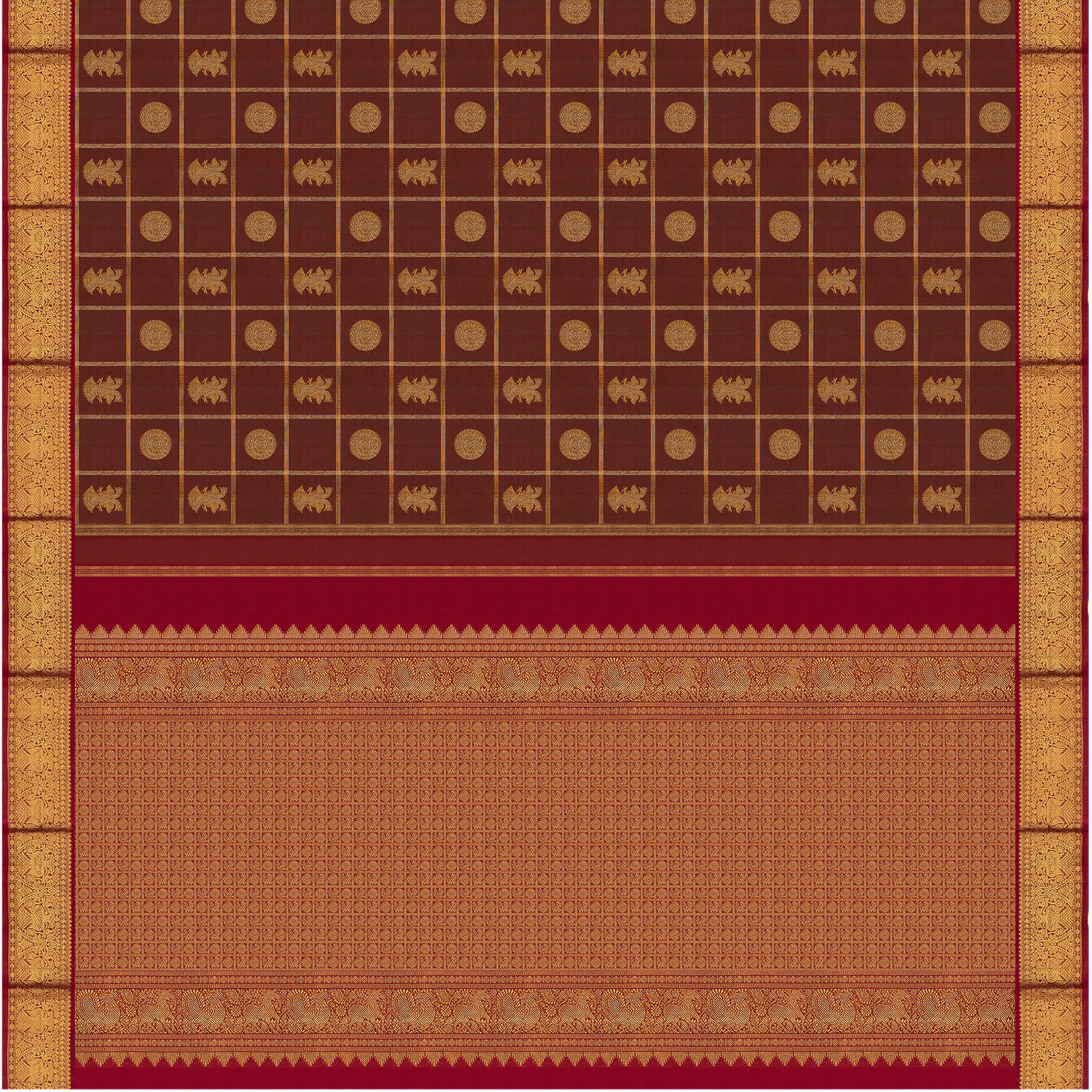 Kanakavalli Kanjivaram Silk Sari 23-110-HS001-12263 - Full View
