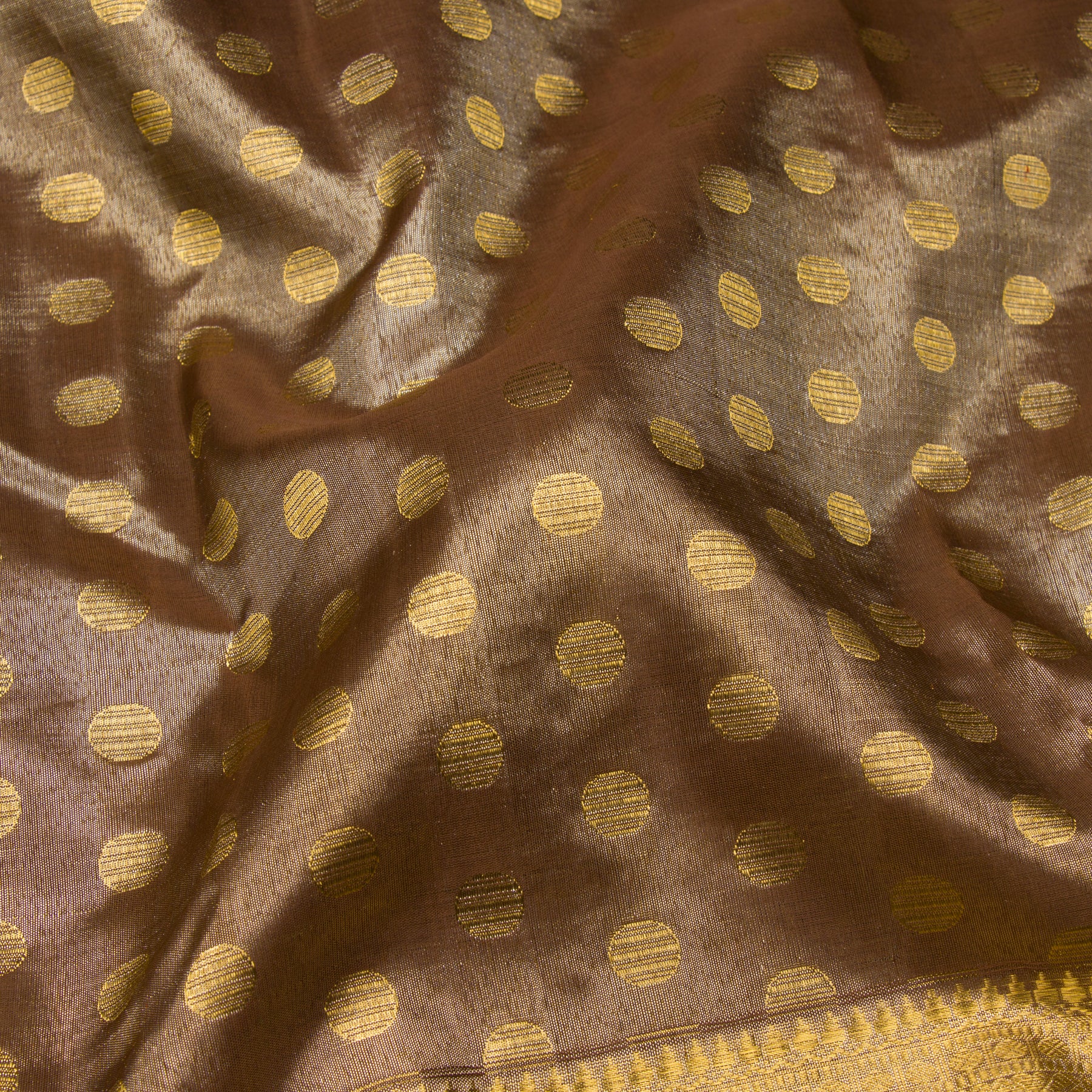 Kanakavalli Kanjivaram Silk Sari 23-110-HS001-12272 - Fabric View