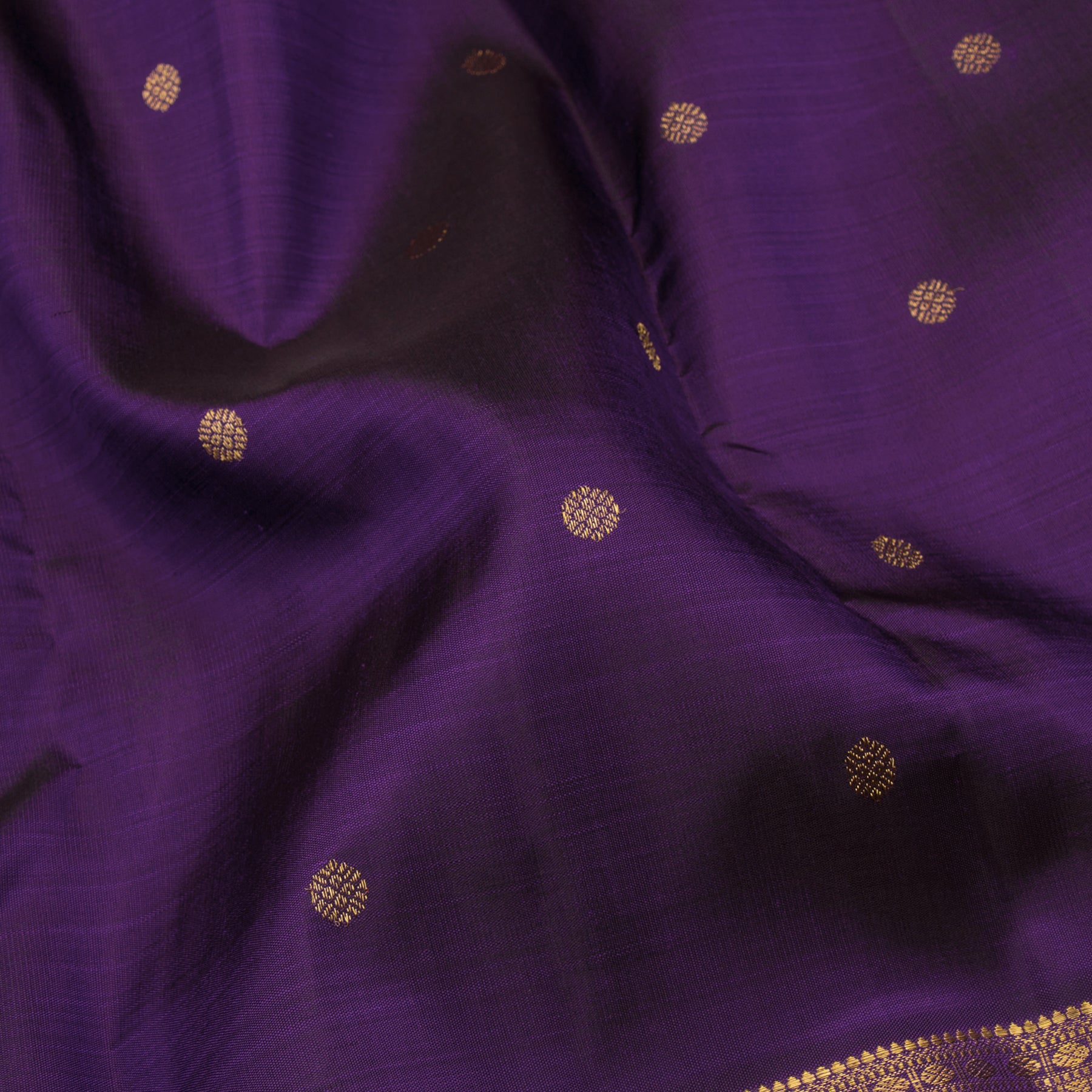 Kanakavalli Kanjivaram Silk Sari 23-110-HS001-12309 - Fabric View