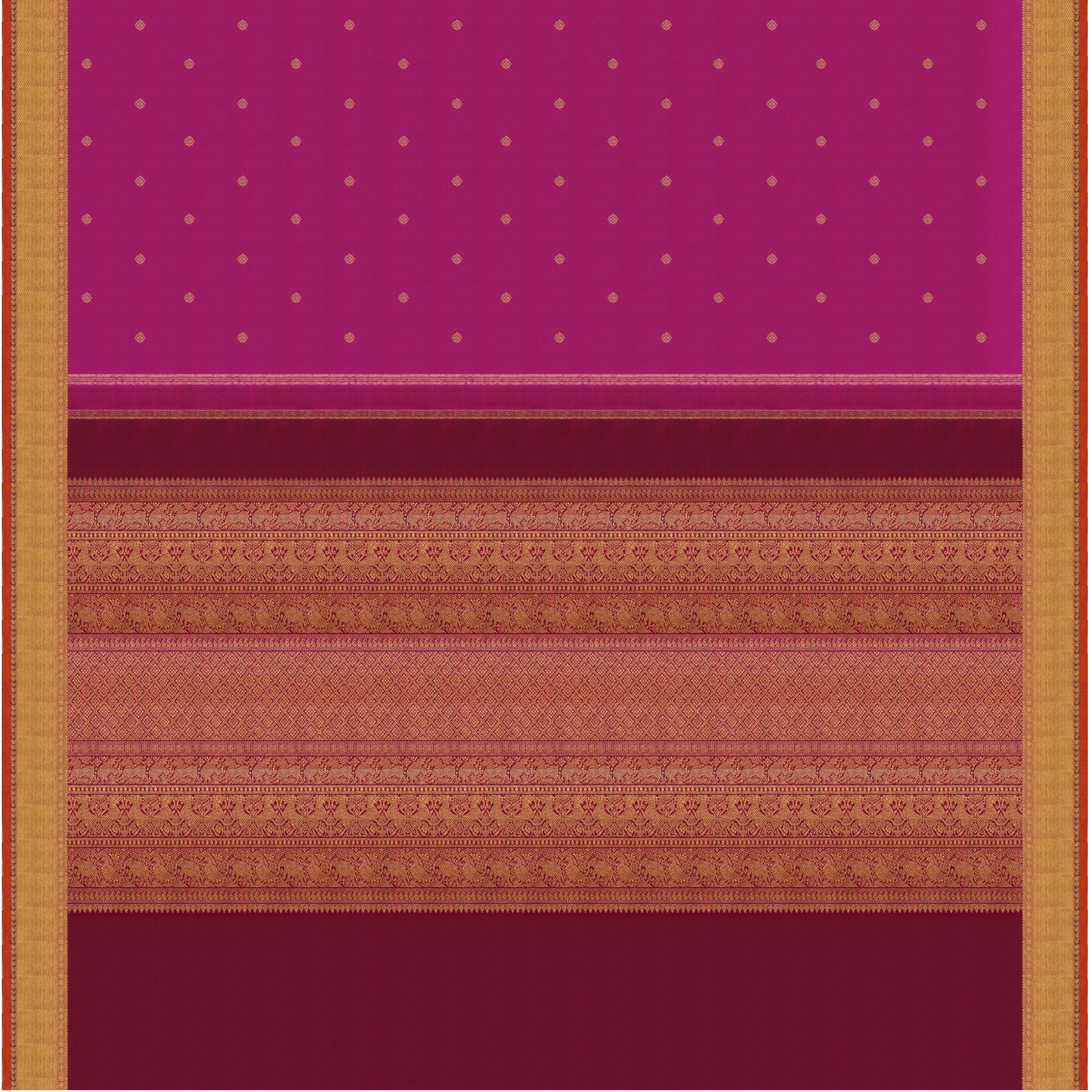 Kanakavalli Kanjivaram Silk Sari 23-110-HS001-12310 - Full View