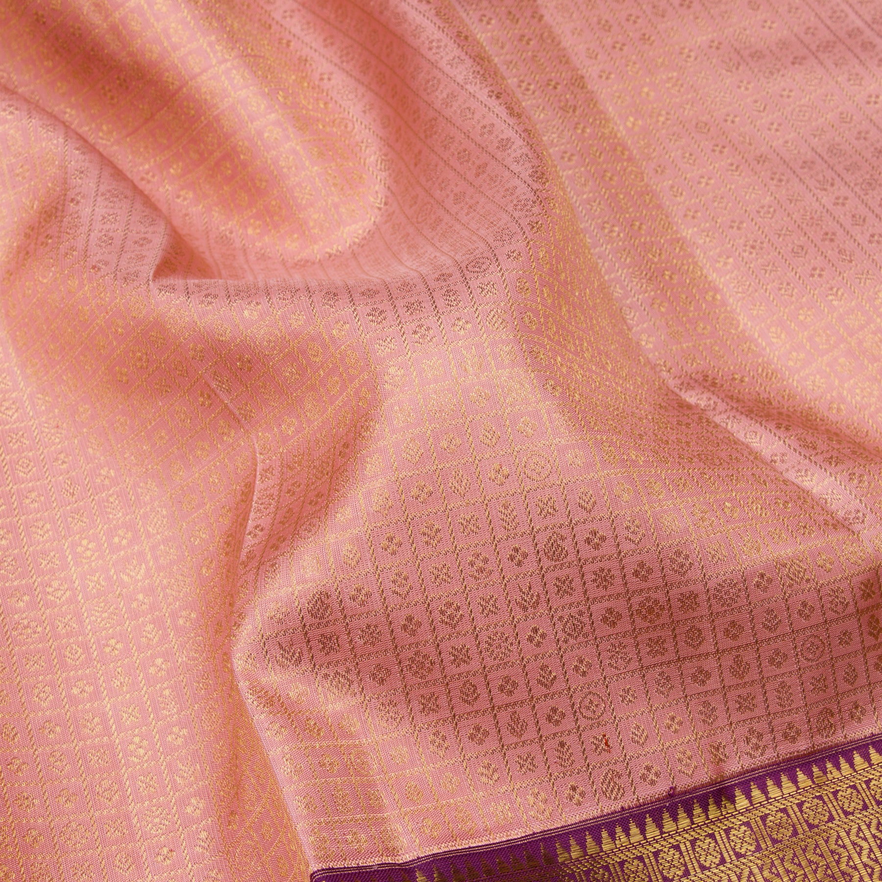 Kanakavalli Kanjivaram Silk Sari 23-110-HS001-12316 - Fabric View