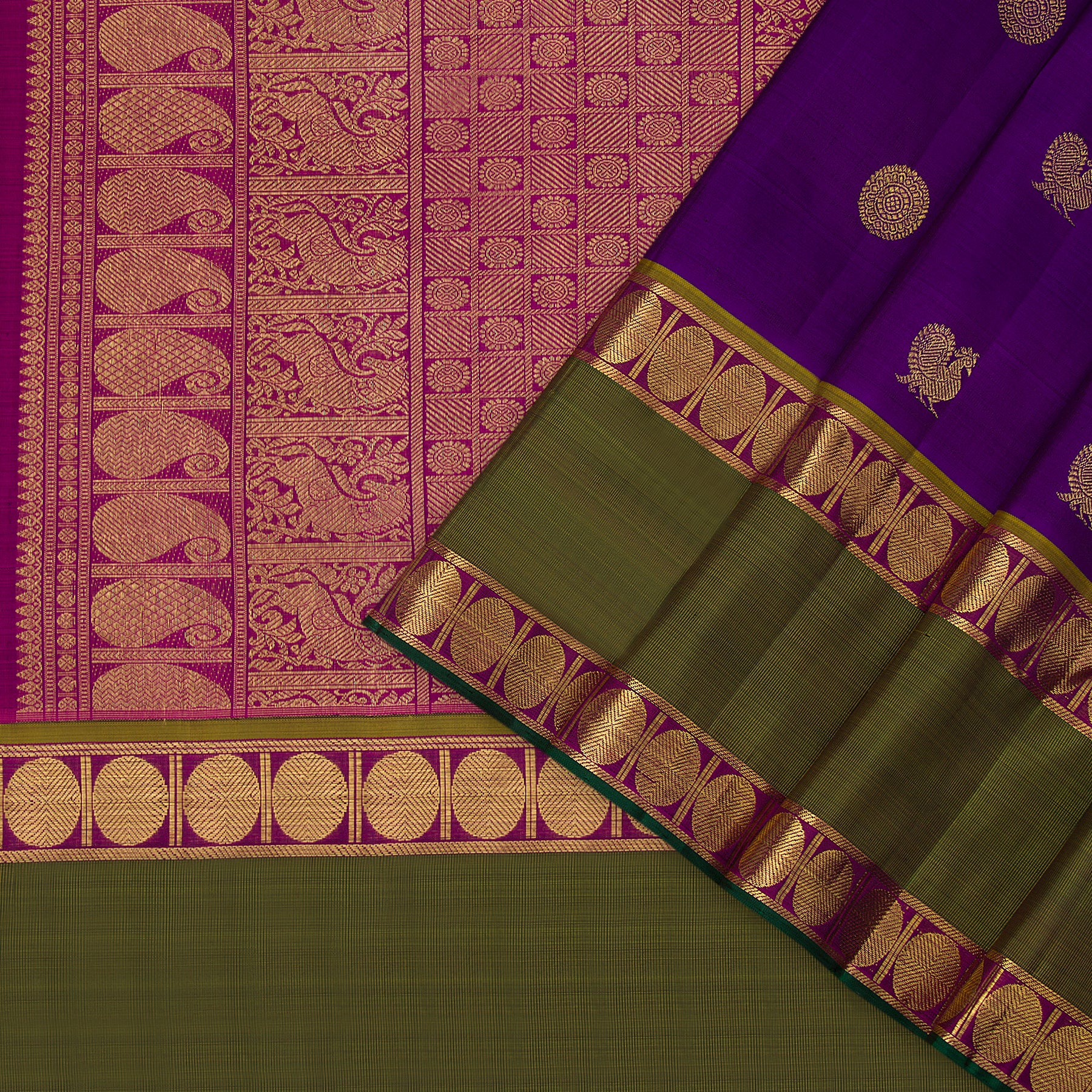 Kanakavalli Kanjivaram Silk Sari 23-110-HS001-12825 - Cover View