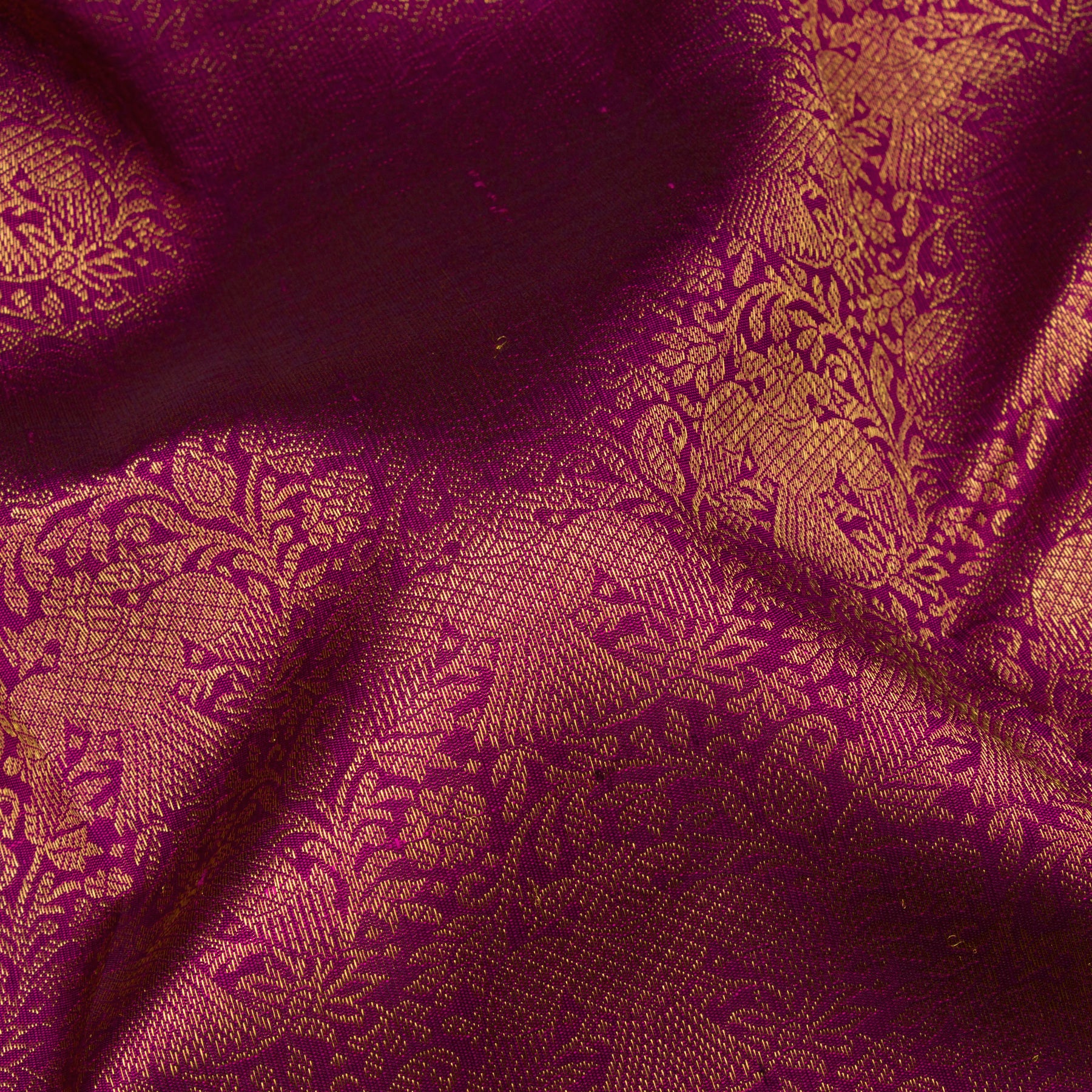 Kanakavalli Kanjivaram Silk Sari 23-110-HS001-13477 - Fabric View