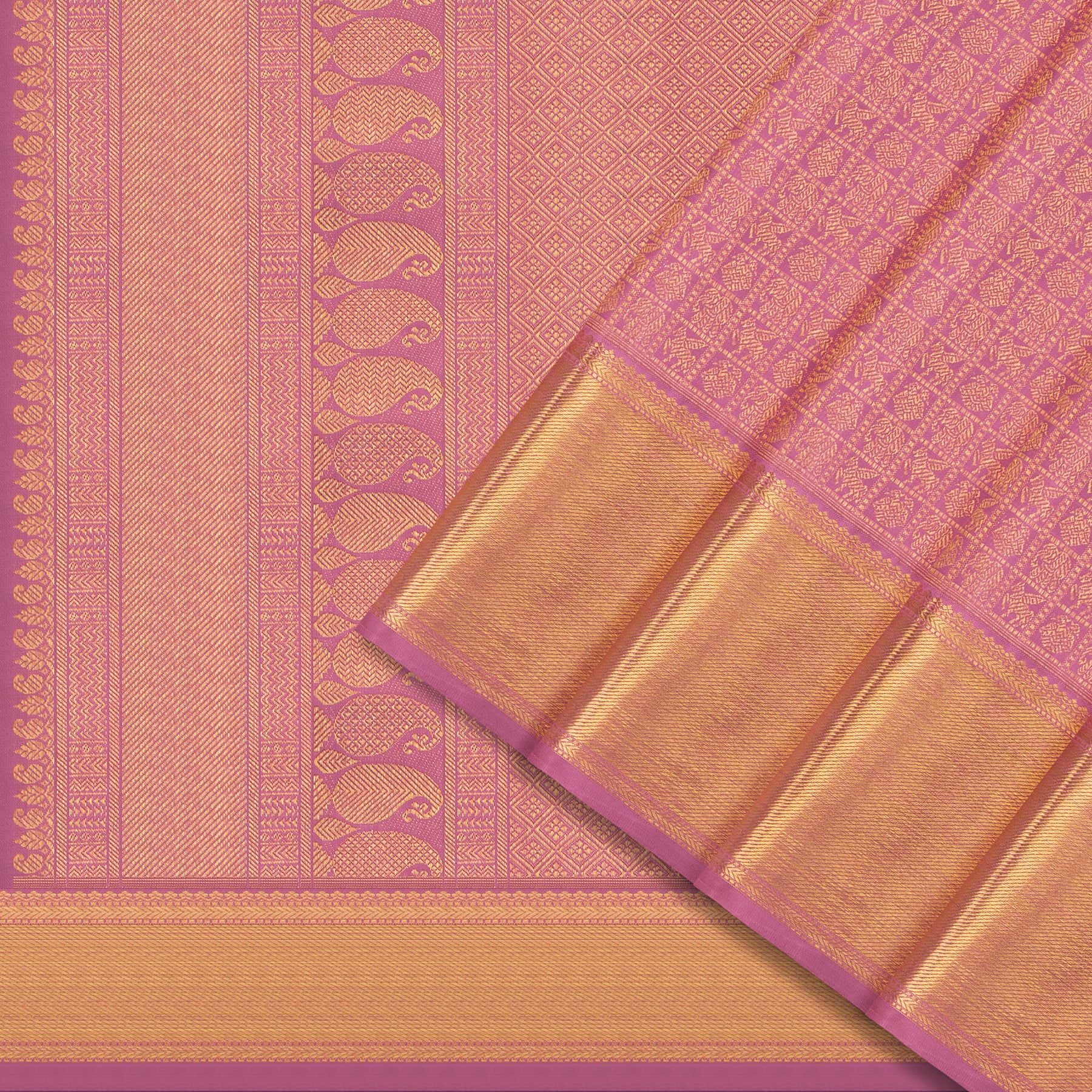 Kanakavalli Kanjivaram Silk Sari 23-110-HS001-13487 - Cover View