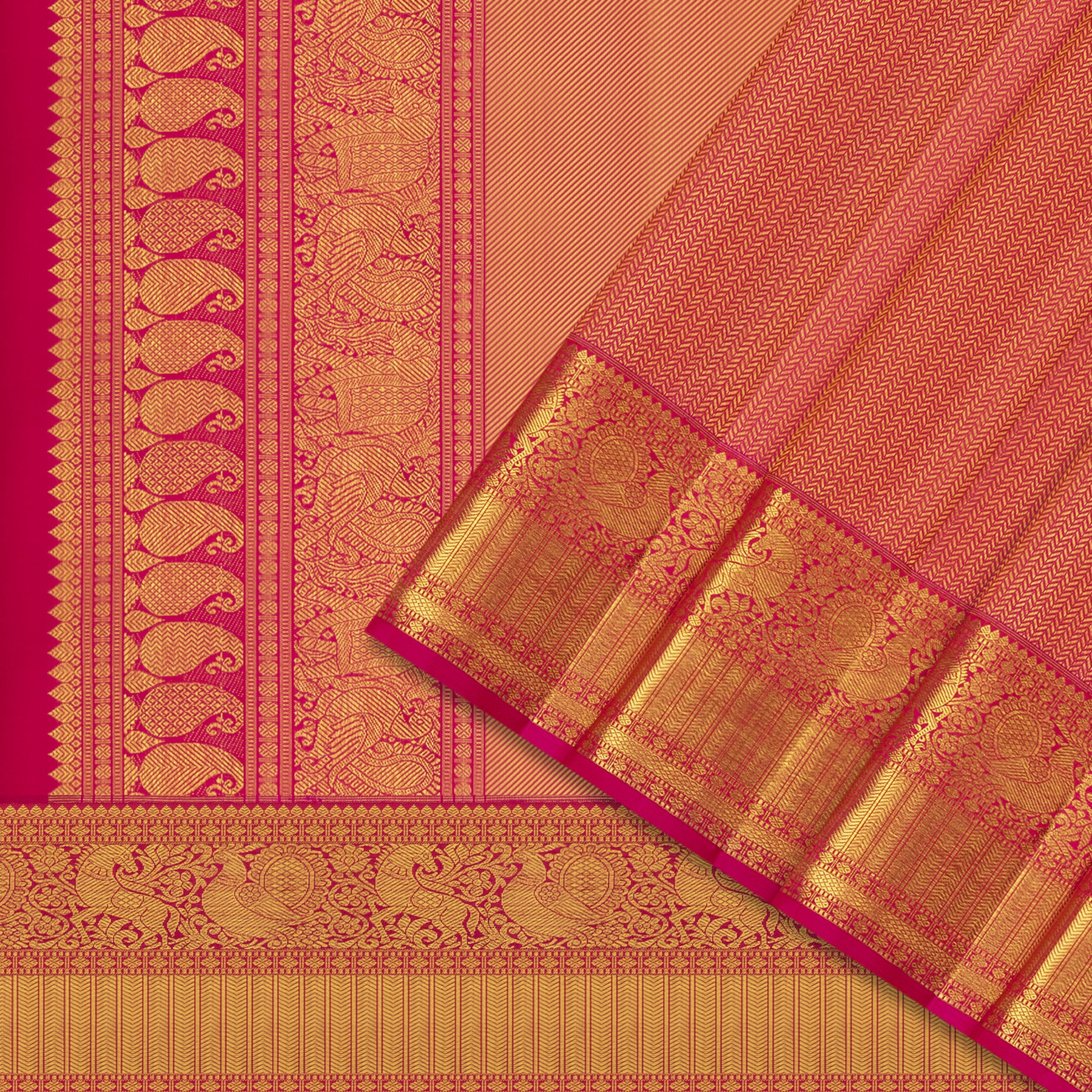 Kanakavalli Kanjivaram Silk Sari 23-110-HS001-13489 - Cover View