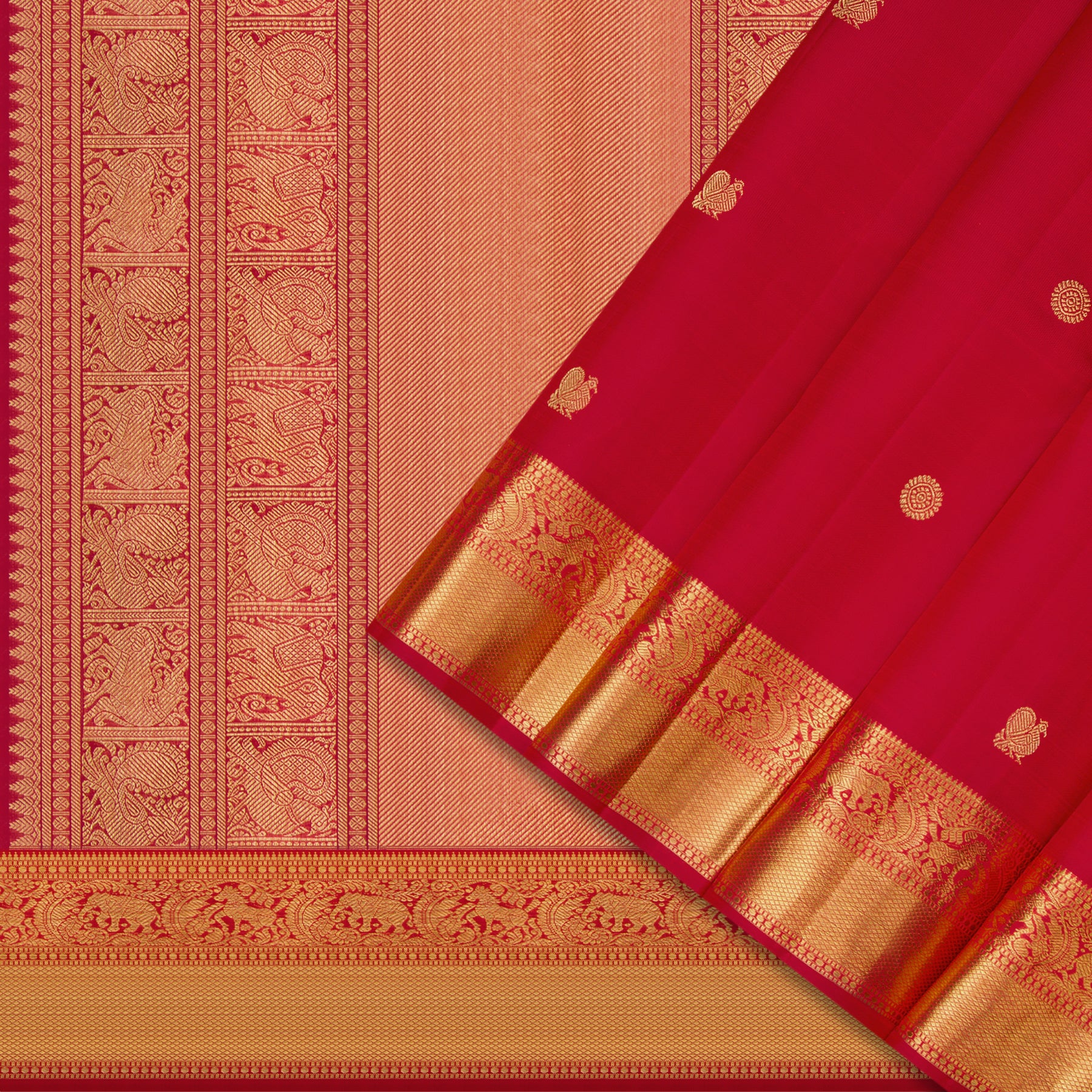 Kanakavalli Kanjivaram Silk Sari 23-110-HS001-13537 - Cover View