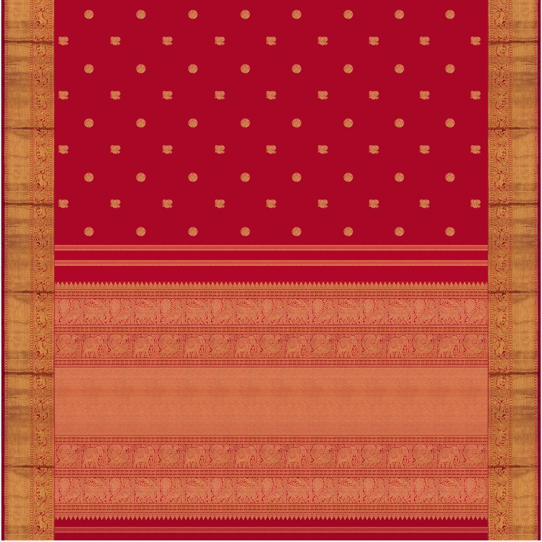 Kanakavalli Kanjivaram Silk Sari 23-110-HS001-13537 - Full View