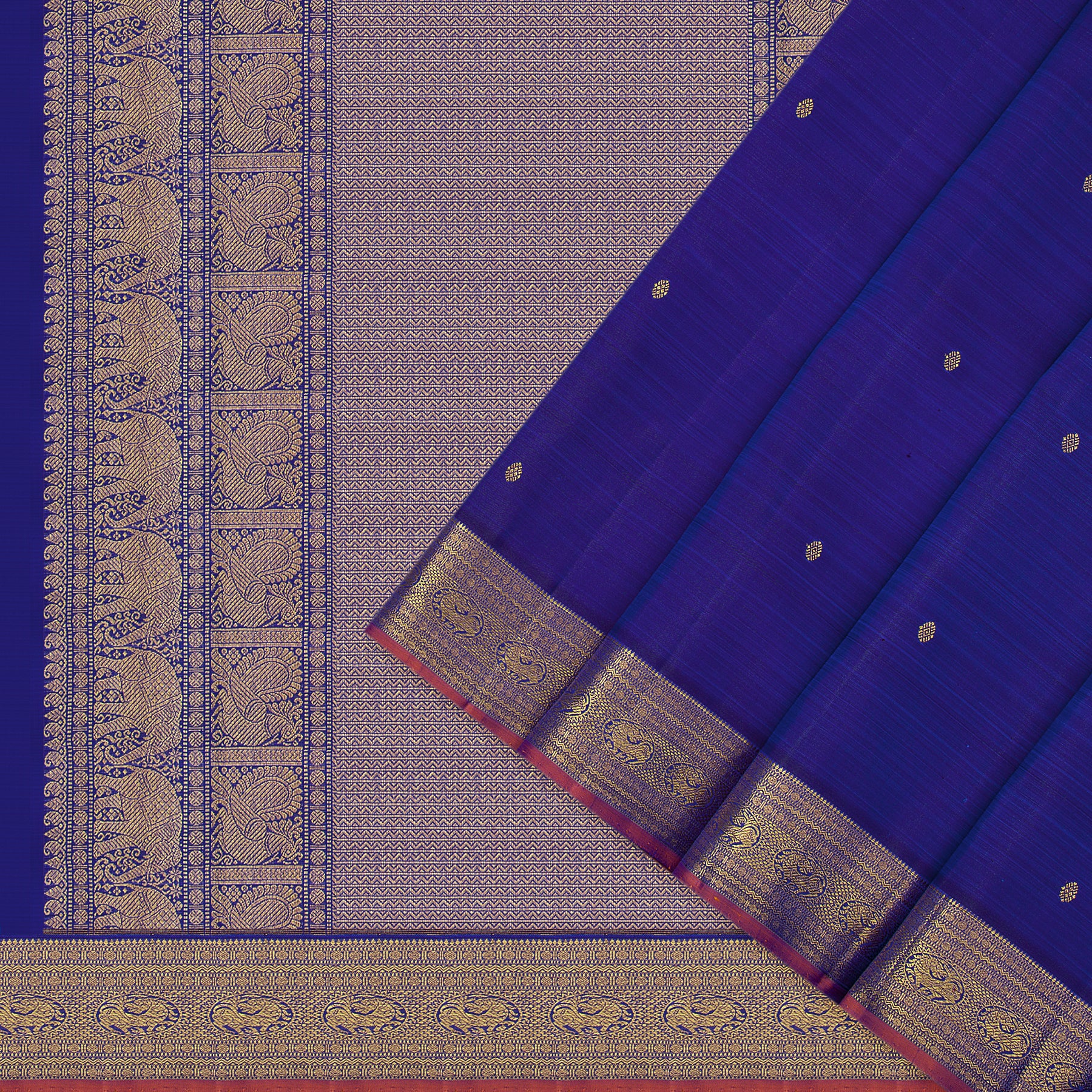 Kanakavalli Kanjivaram Silk Sari 23-110-HS001-13573 - Cover View