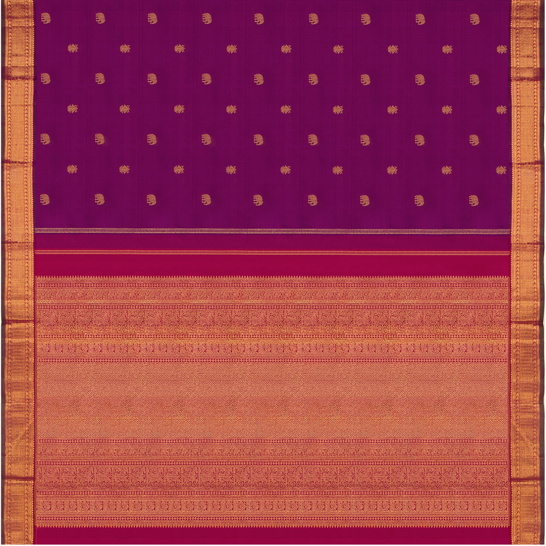 Kanakavalli Kanjivaram Silk Sari 23-110-HS001-13578 - Full View