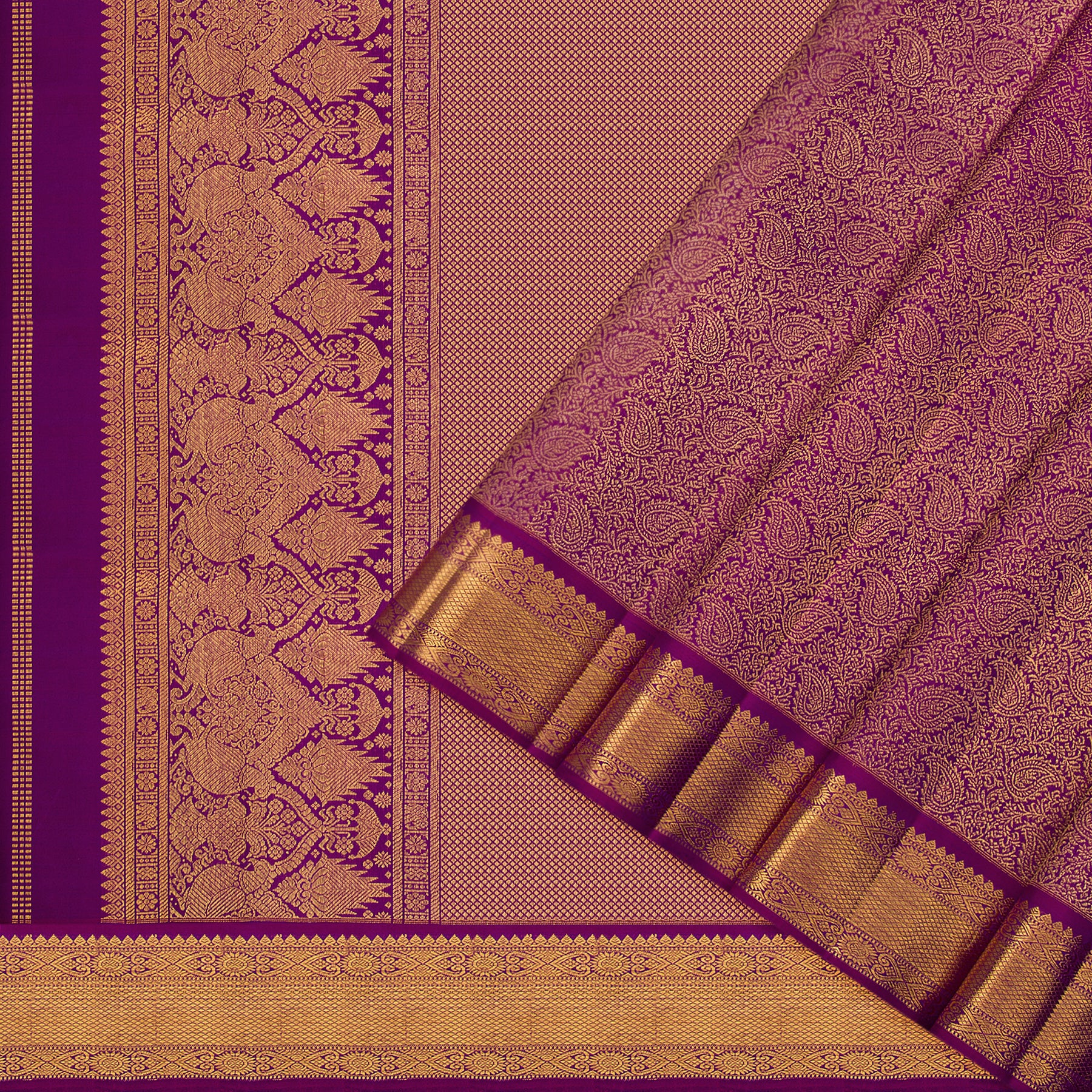 Kanakavalli Kanjivaram Silk Sari 23-110-HS001-13600 - Cover View