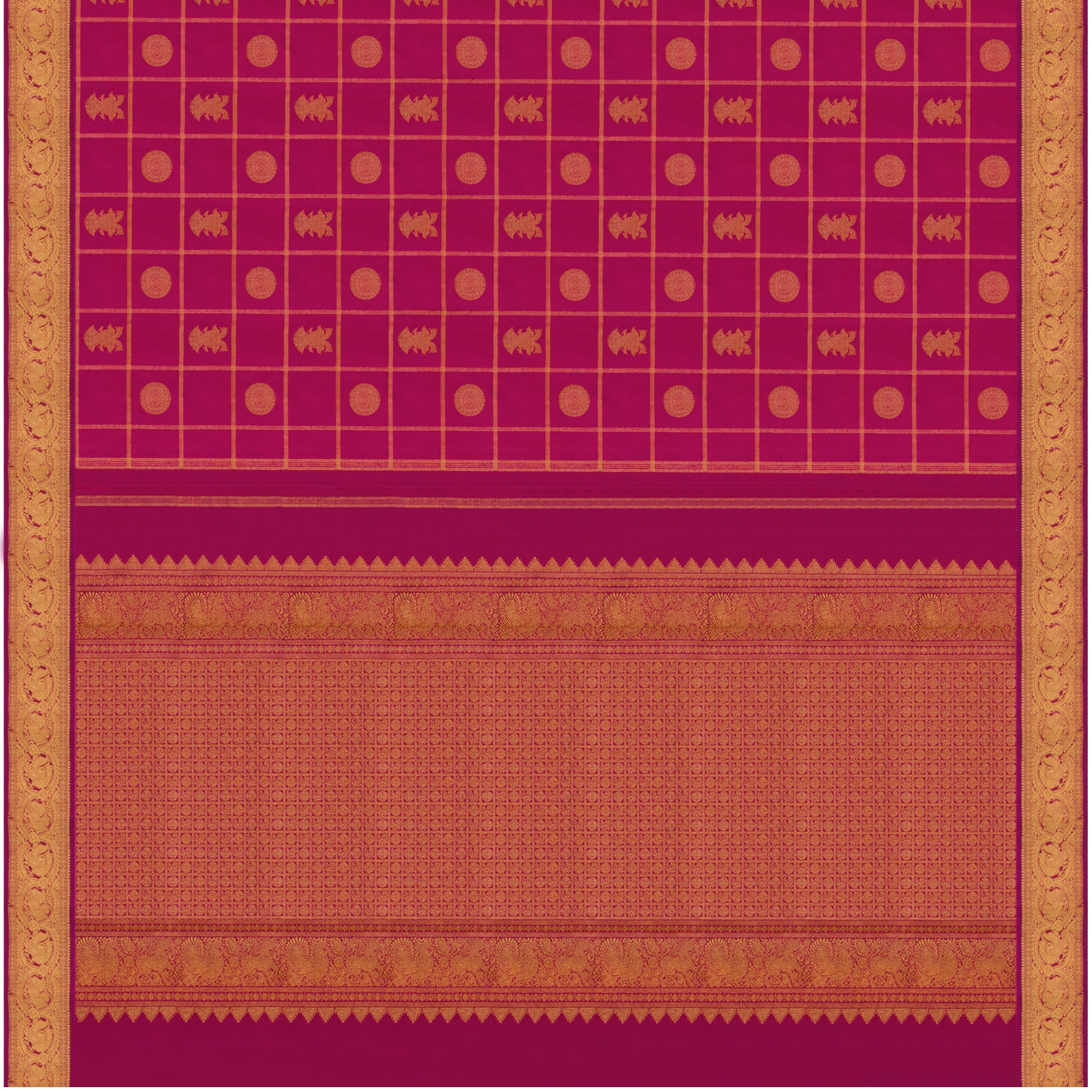 Kanakavalli Kanjivaram Silk Sari 23-110-HS001-14277 - Full View