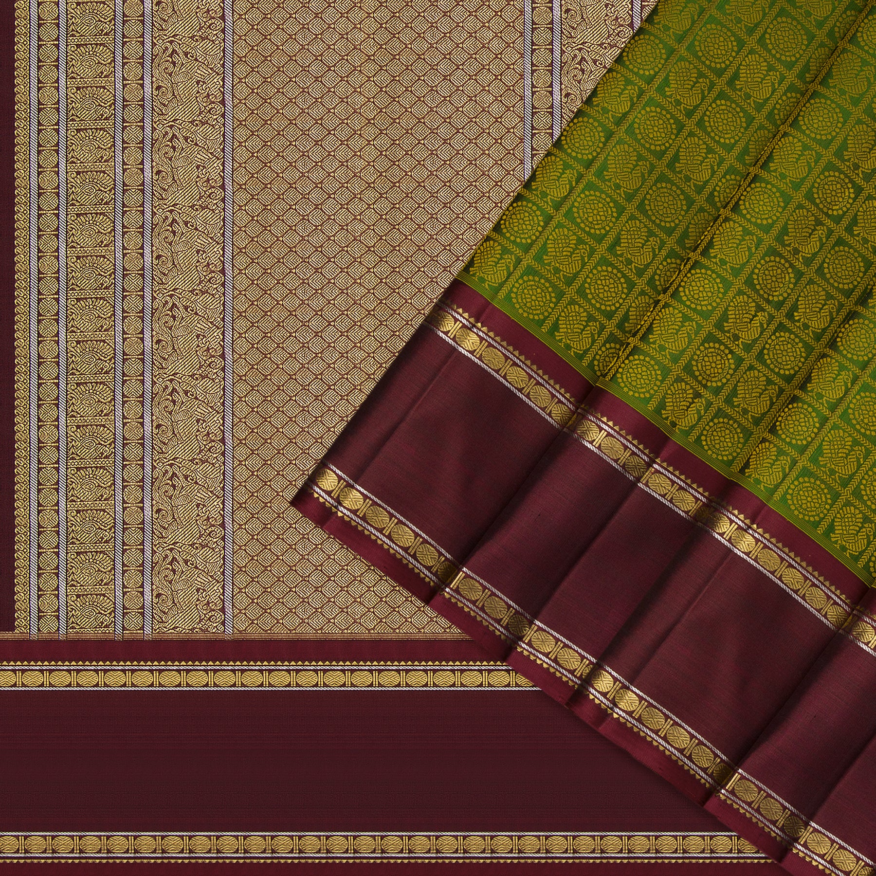 Kanakavalli Kanjivaram Silk Sari 23-110-HS001-14280 - Cover View