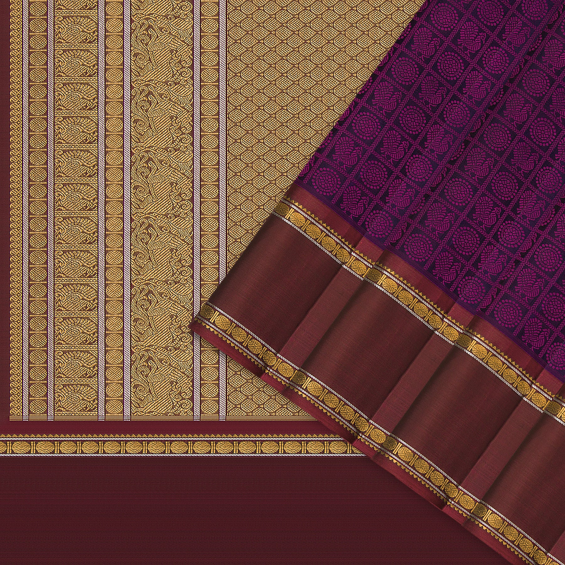 Kanakavalli Kanjivaram Silk Sari 23-110-HS001-14317 - Cover View