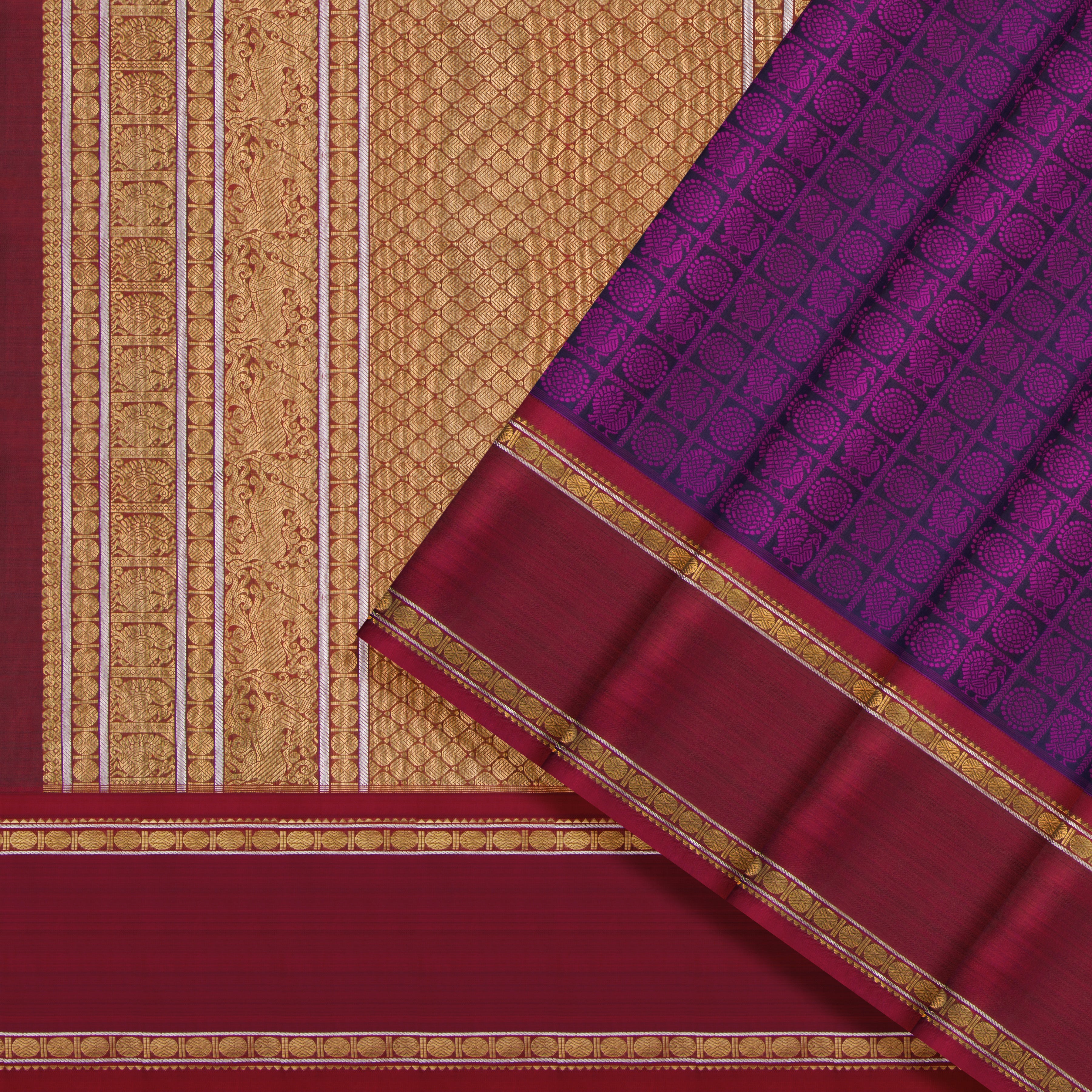 Kanakavalli Kanjivaram Silk Sari 23-110-HS001-14317 - Cover View