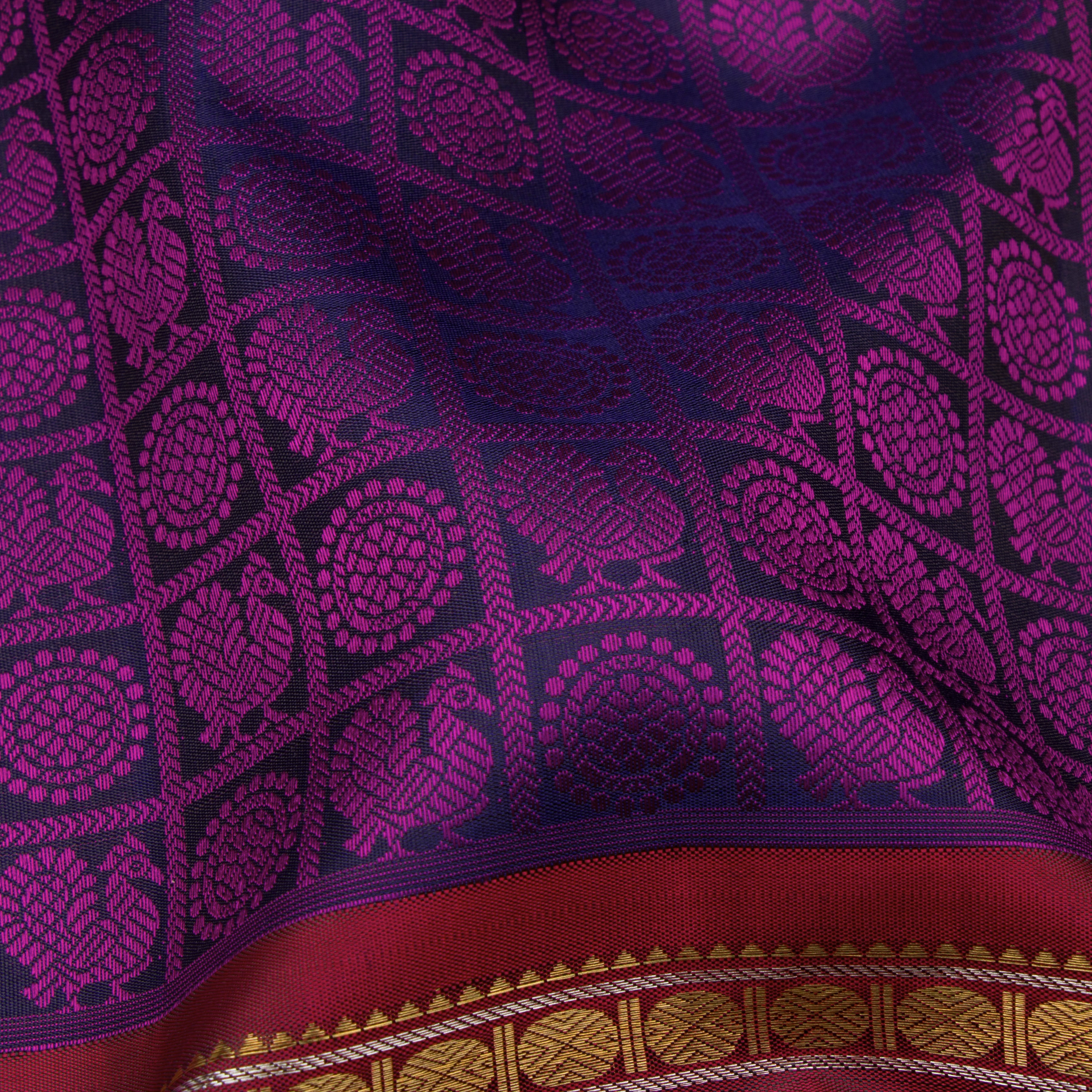 Kanakavalli Kanjivaram Silk Sari 23-110-HS001-14317 - Fabric View