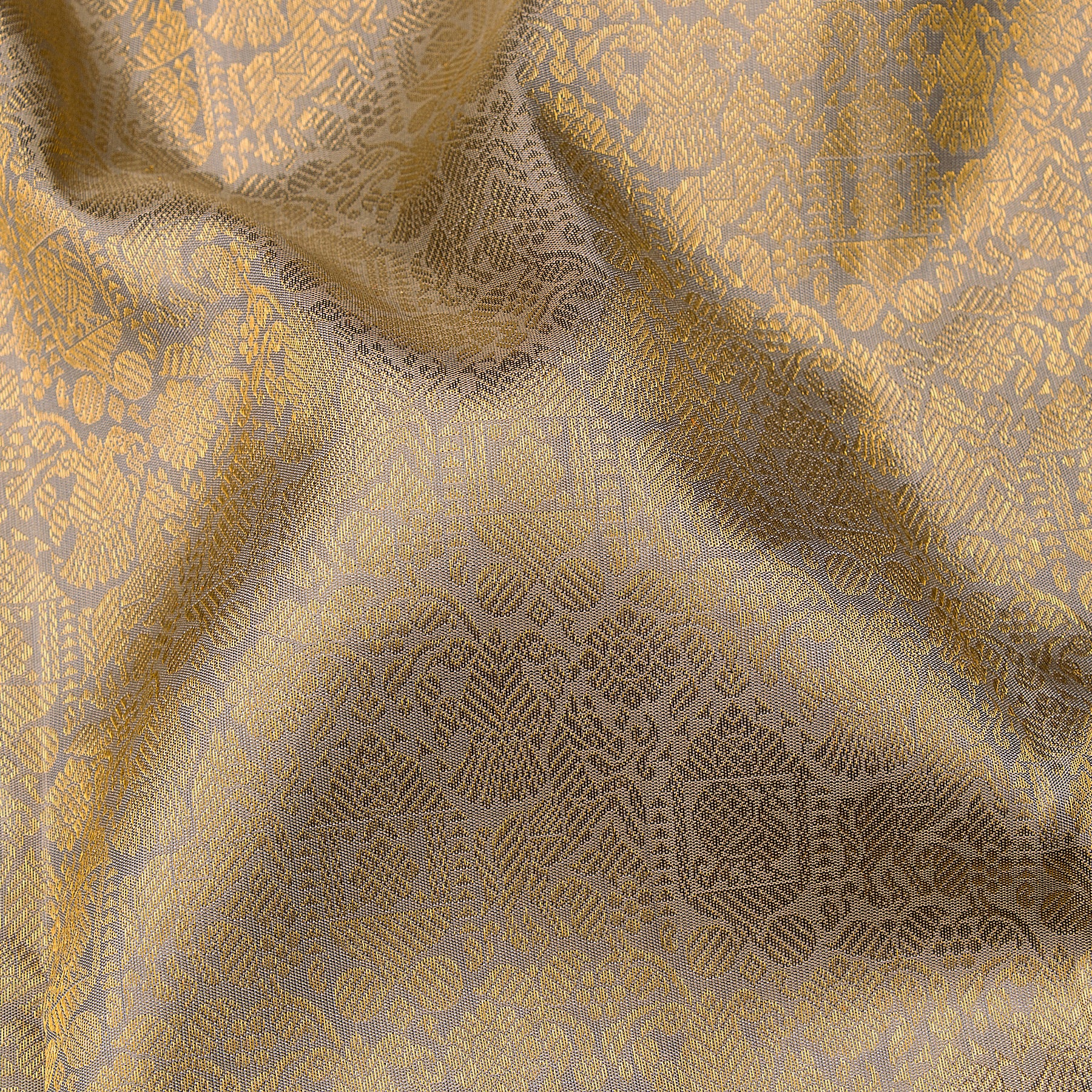 Kanakavalli Kanjivaram Silk Sari 23-110-HS001-14345 - Fabric View