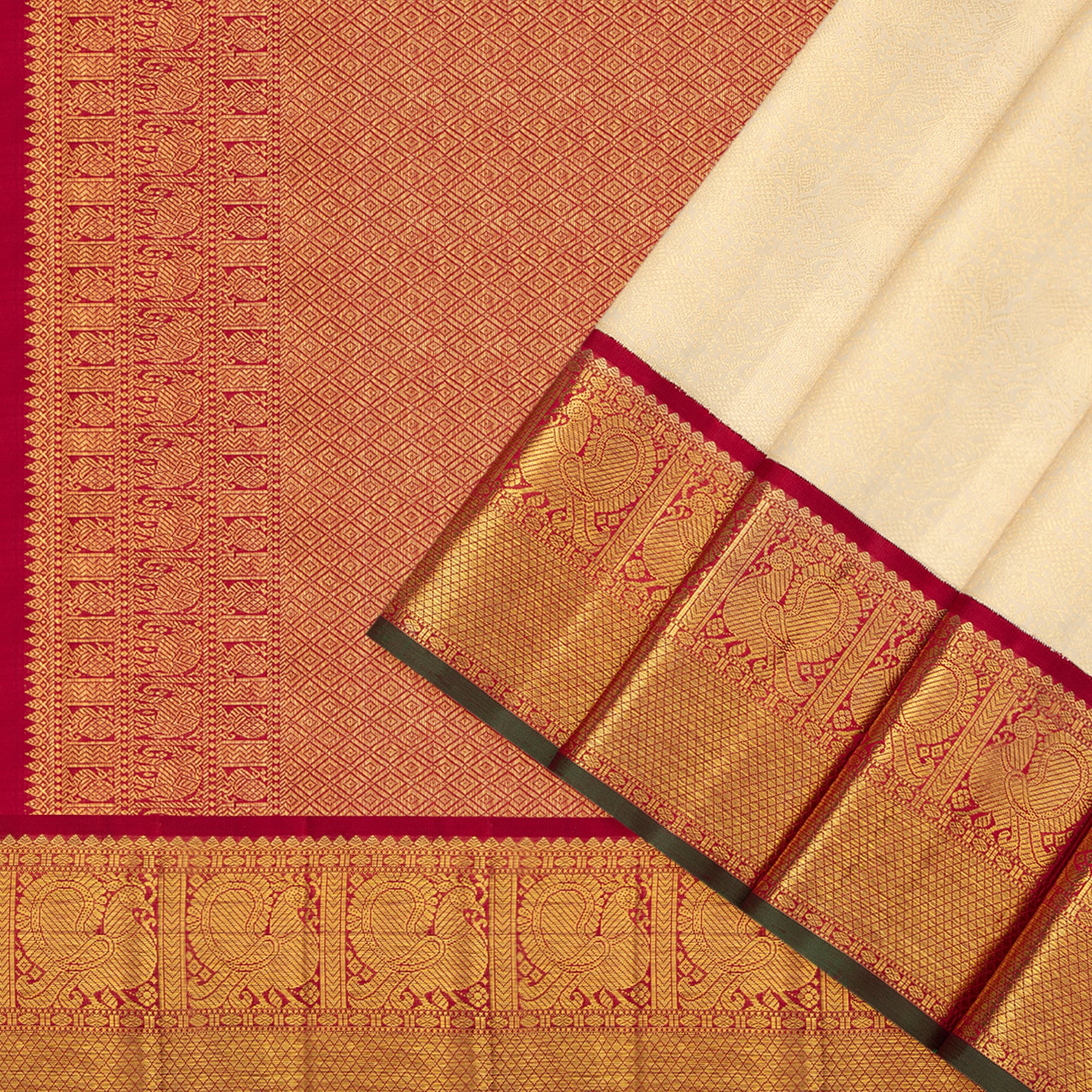 Kanakavalli Kanjivaram Silk Sari 23-110-HS001-14352 - Cover View