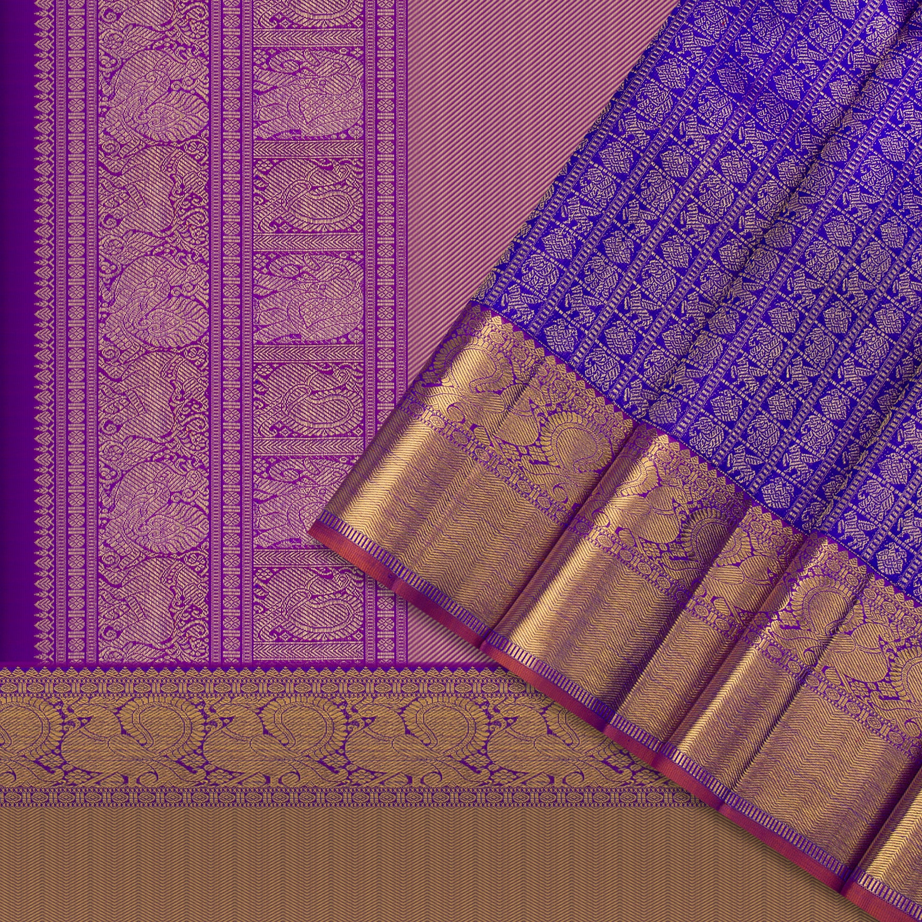 Kanakavalli Kanjivaram Silk Sari 23-110-HS001-14354 - Cover View