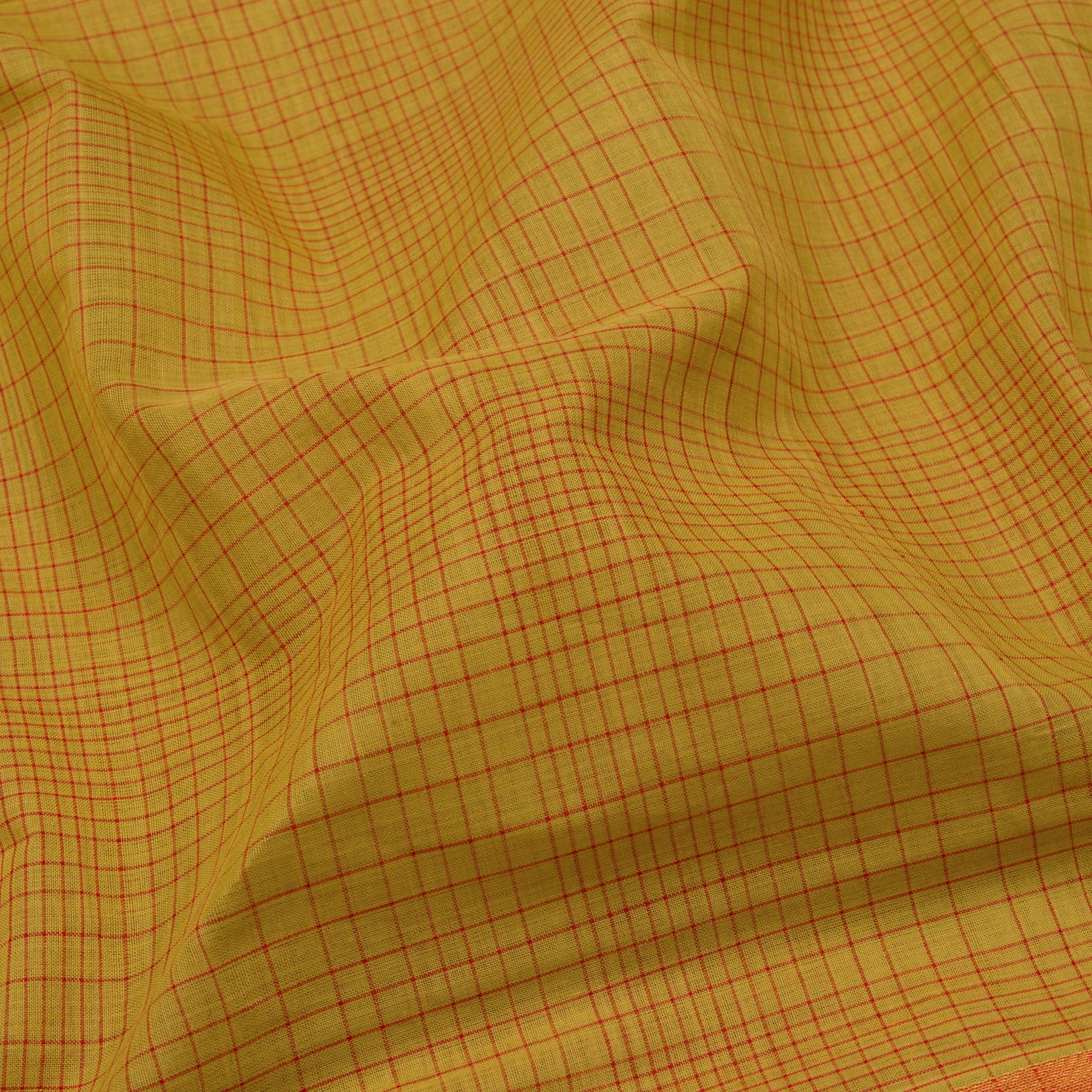 Kanakavalli Mangalgiri Cotton Sari 23-261-HS003-10997 - Fabric View