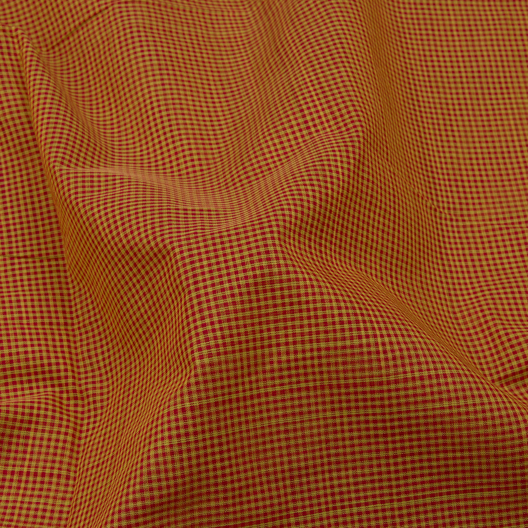 Kanakavalli Mangalgiri Cotton Sari 23-261-HS003-14866 - Fabric View